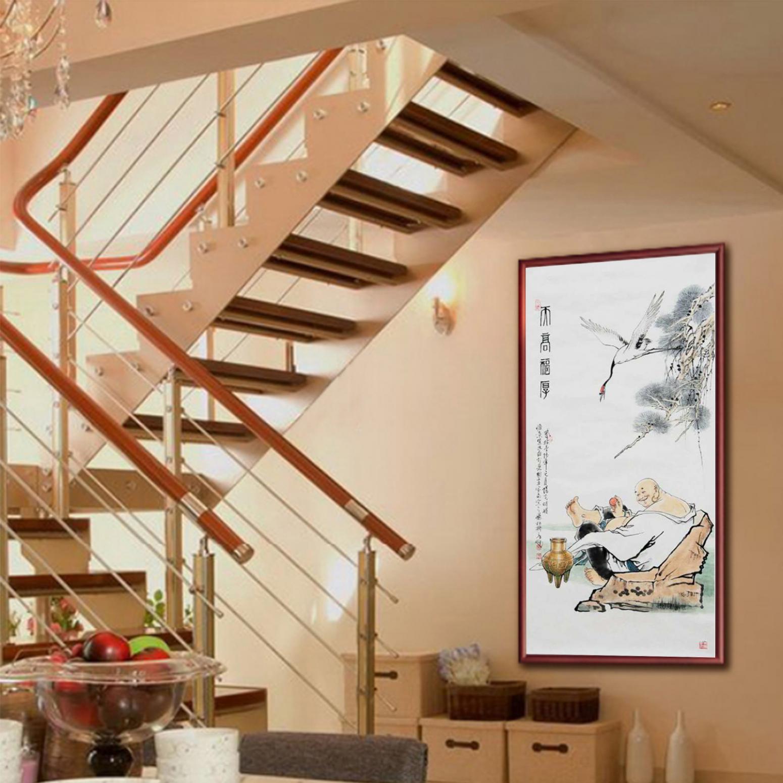 窦世魁国画作品《人物画-高福厚德》【图3】