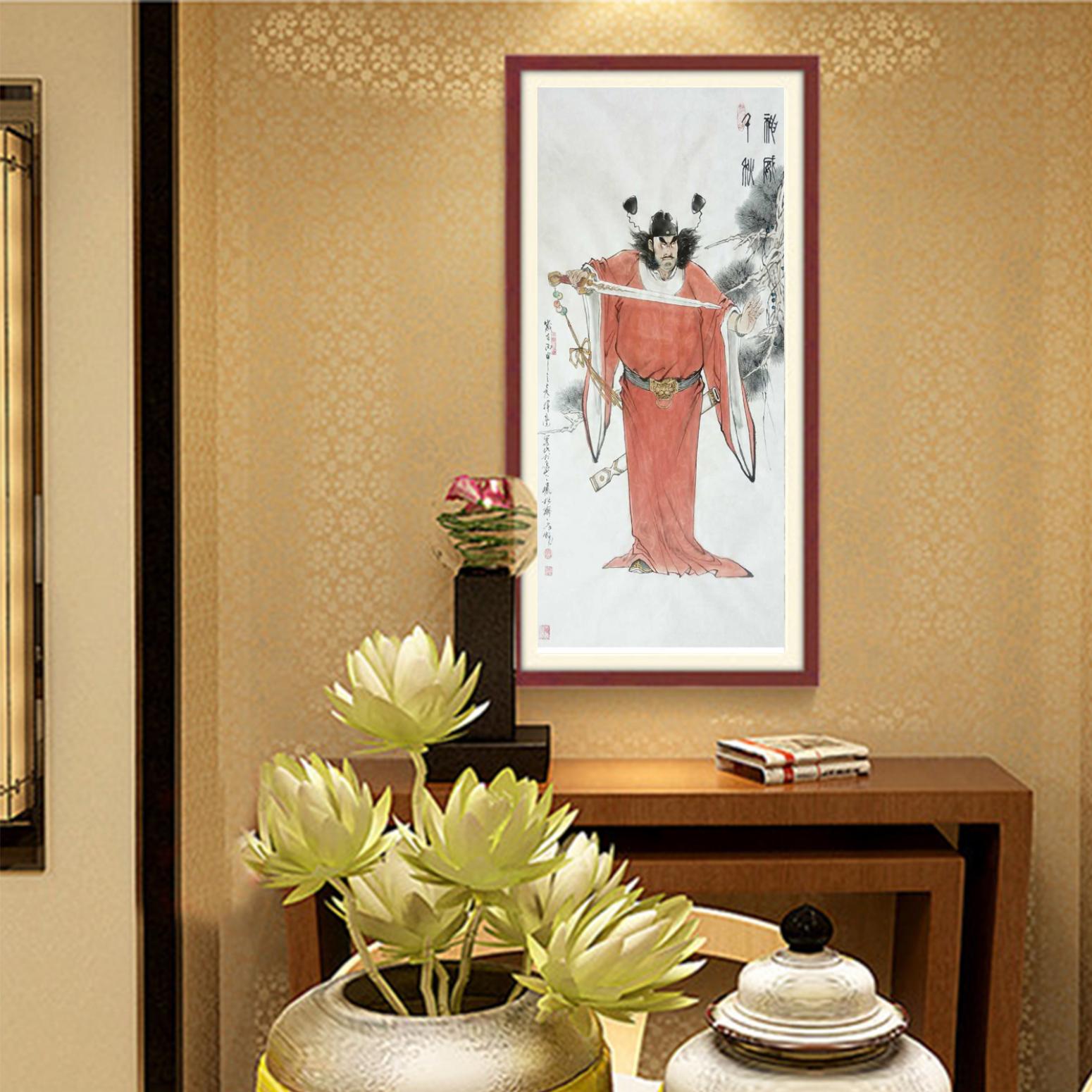 窦世魁国画作品《人物画钟馗-神威千秋》【图3】