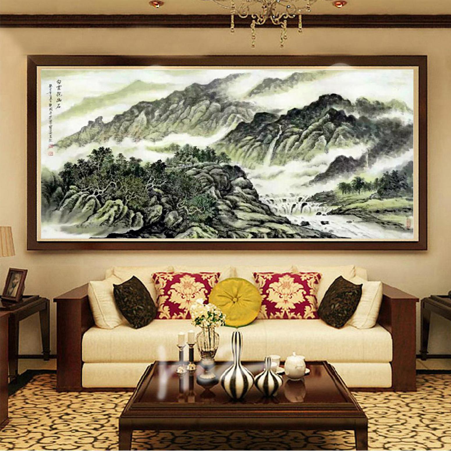 樊国平国画作品《【白云抱幽石】》【图3】