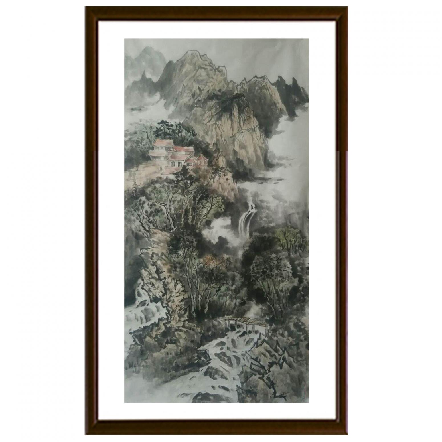 何志勇国画作品《【潺潺细流】作者何志勇》【图2】