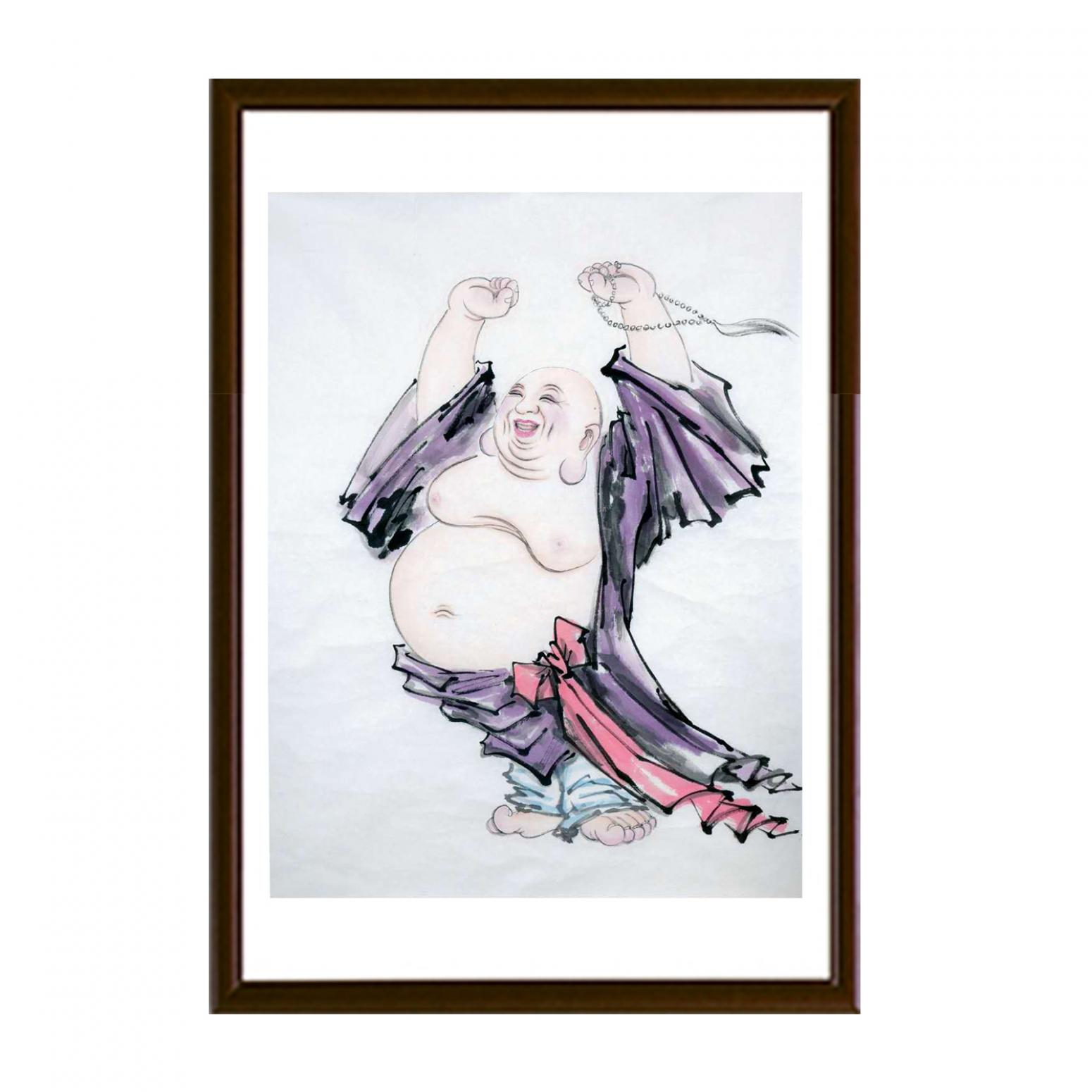 徐景莲国画作品《【大肚子佛】徐景莲》【图1】