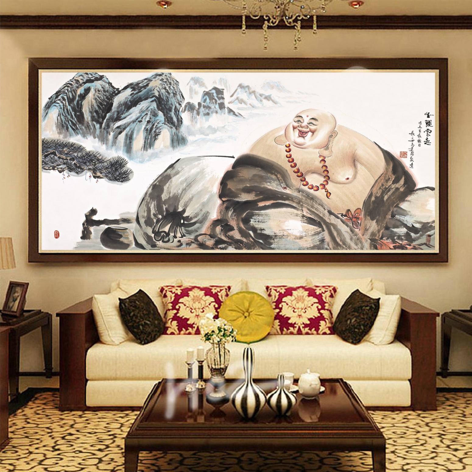 尚建国国画作品《【大自在弥勒佛28】作者尚建国》【图3】