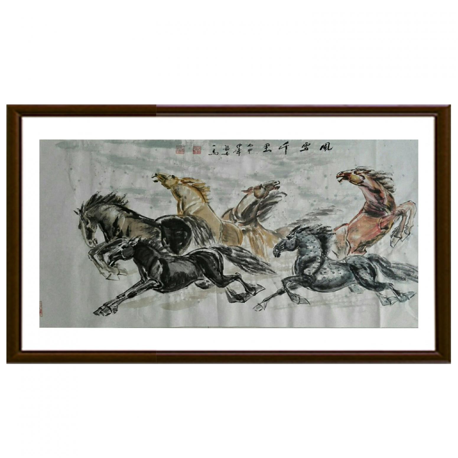 邵西安国画作品《【风驰千里】作者邵西安》【图2】