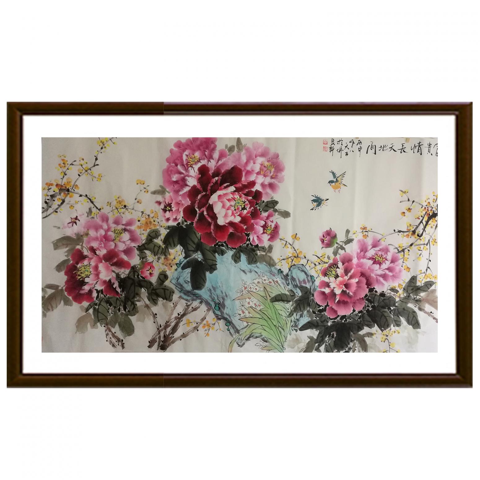 王长泉国画作品《富贵情长》【图2】