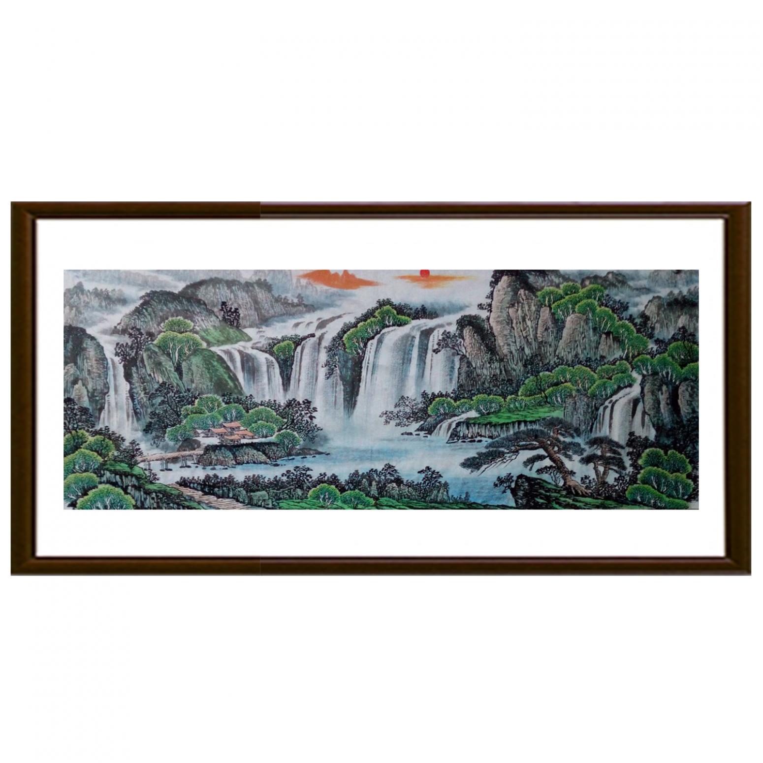 韦杰球国画作品《【高山流水14】作者韦杰球》【图2】