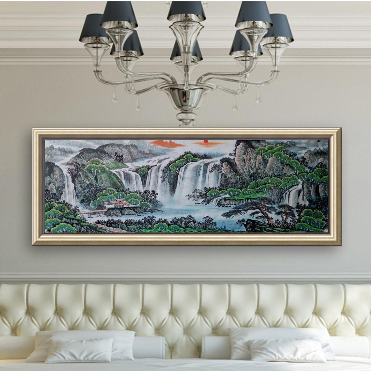 韦杰球国画作品《【高山流水14】作者韦杰球》【图3】