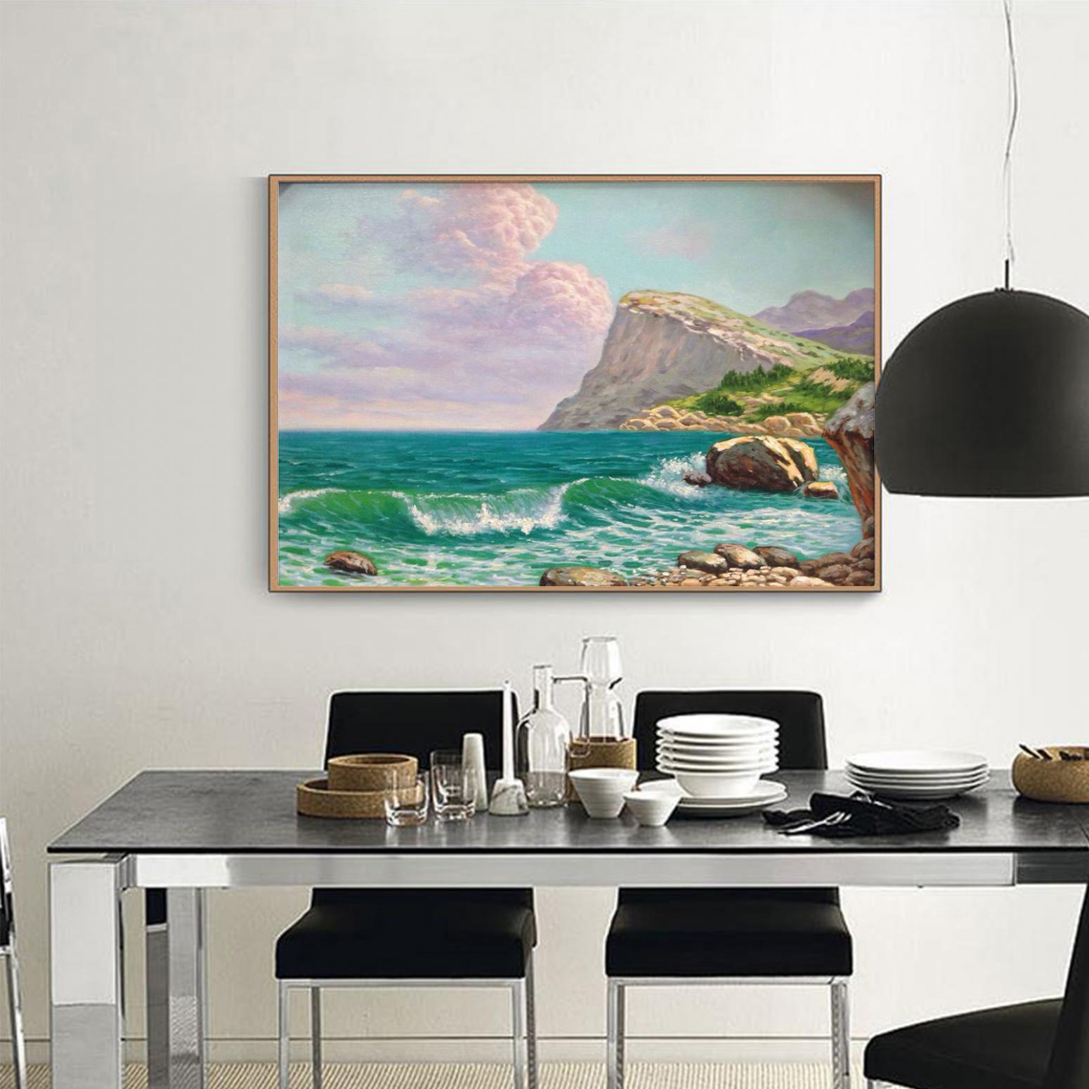 莫明标油画作品《【海浪】作者莫明标》【图2】