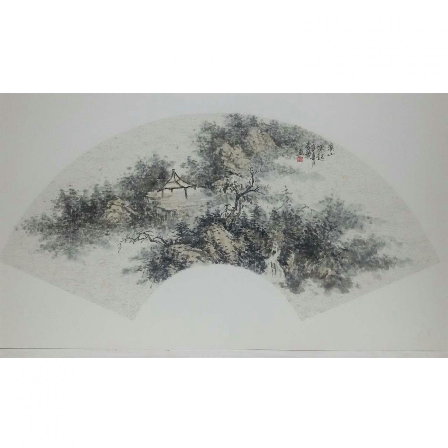 莫庆臻国画作品《【山水1】作者莫庆臻》