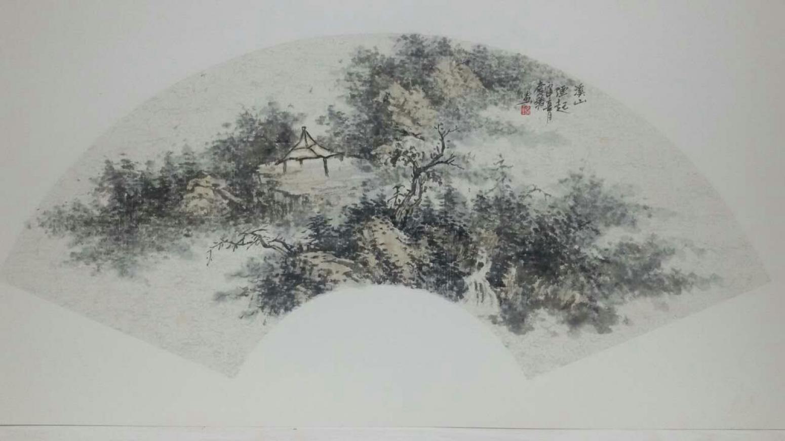 莫庆臻国画作品《【山水1】作者莫庆臻》【图0】