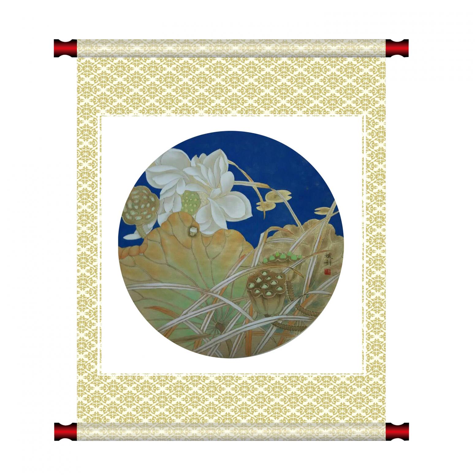 傅斌科国画作品《【荷】作者傅斌科》【图1】