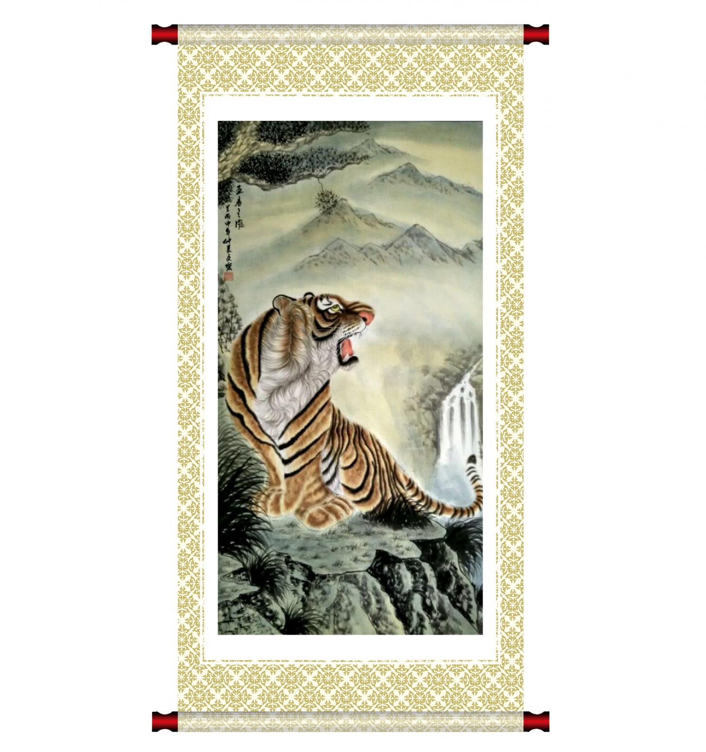 魏文乐国画作品《【虎12】作者魏文乐》【图1】