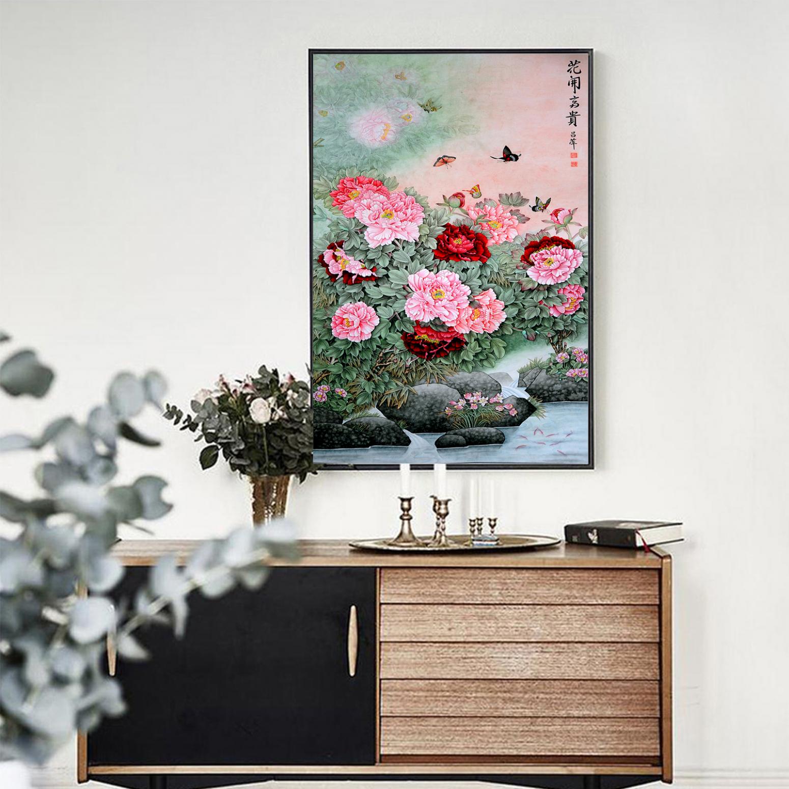 吕萍国画作品《【花开富贵】作者吕萍》【图3】