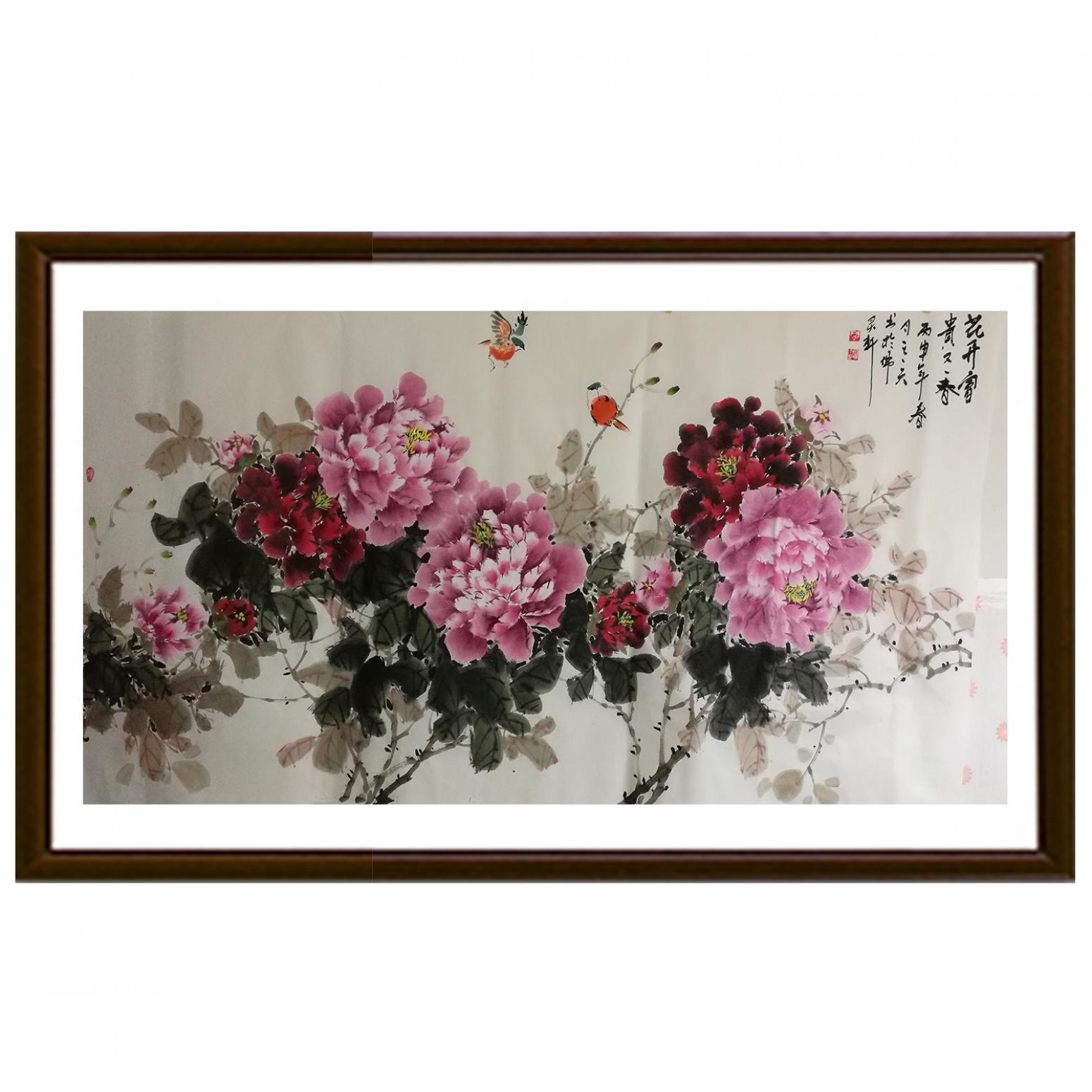 王长泉国画作品《花开富贵》【图2】