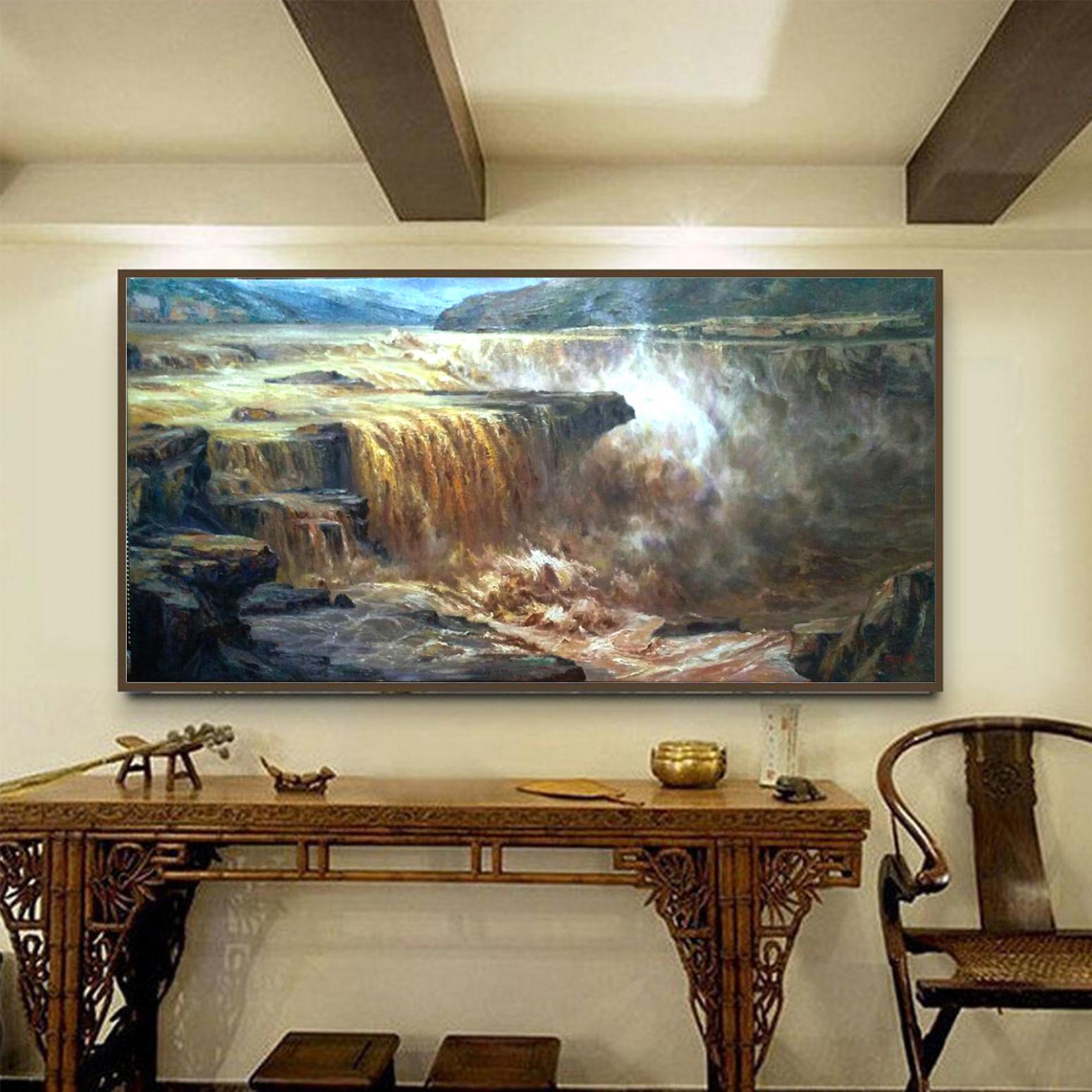 陈以涛油画作品《【黄河】作者陈以涛》【图2】