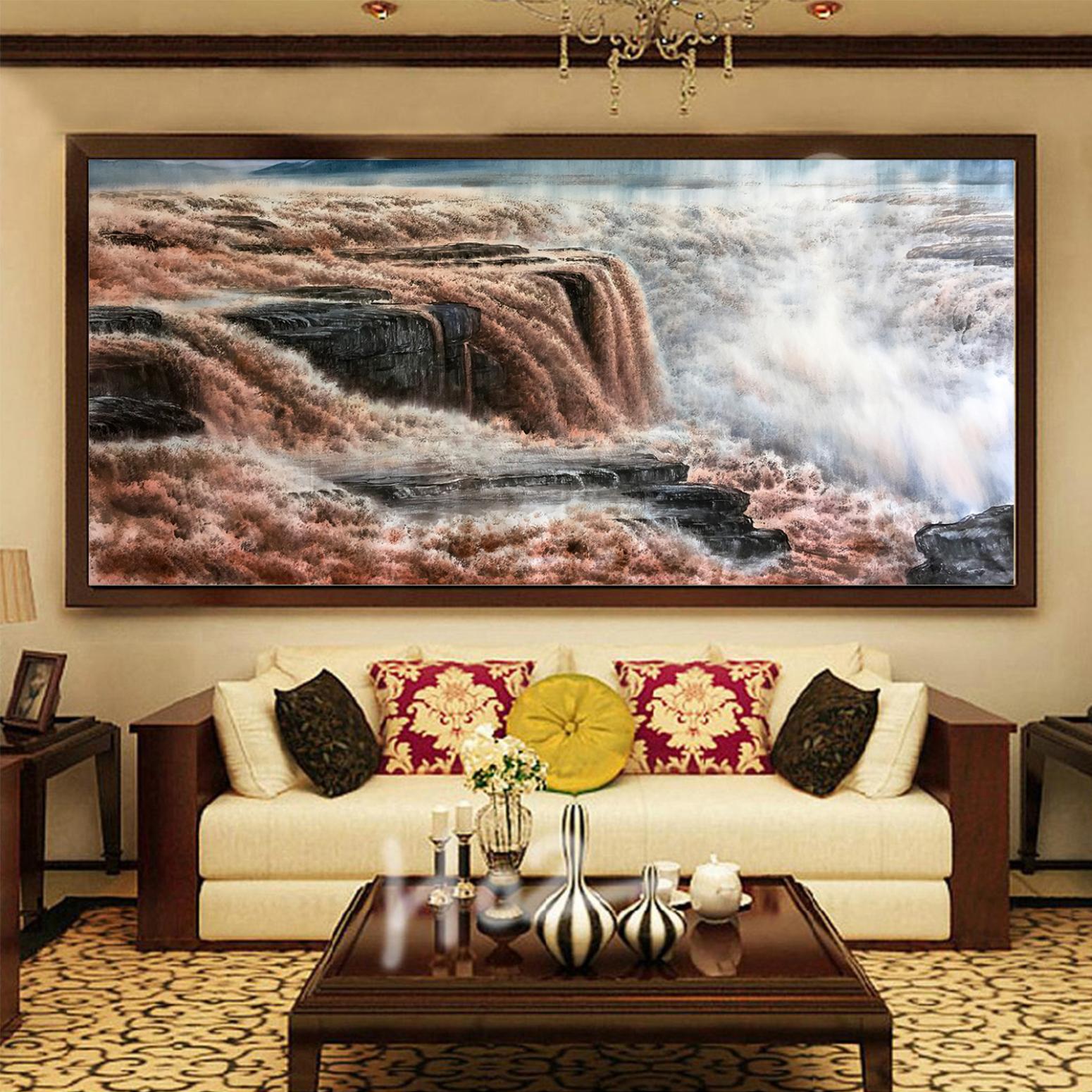 袁峰国画作品《【黄河】作者袁峰》【图3】