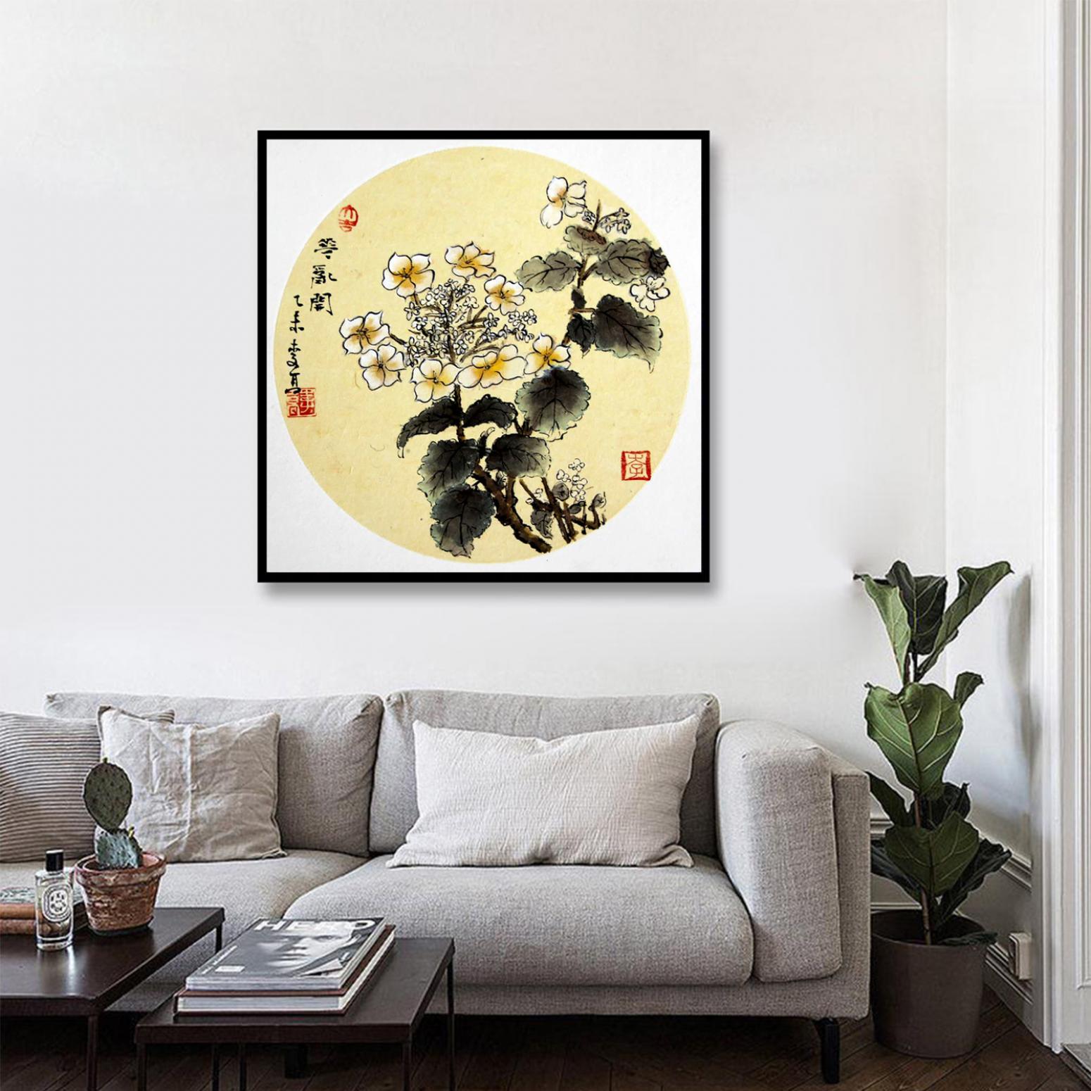 李高国画作品《【兰】作者李高》【图3】