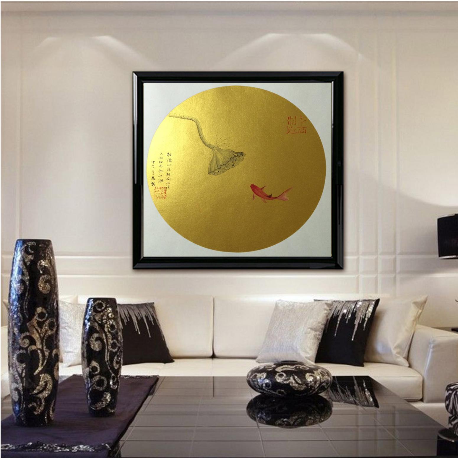 李高国画作品《【莲】作者李高》【图3】