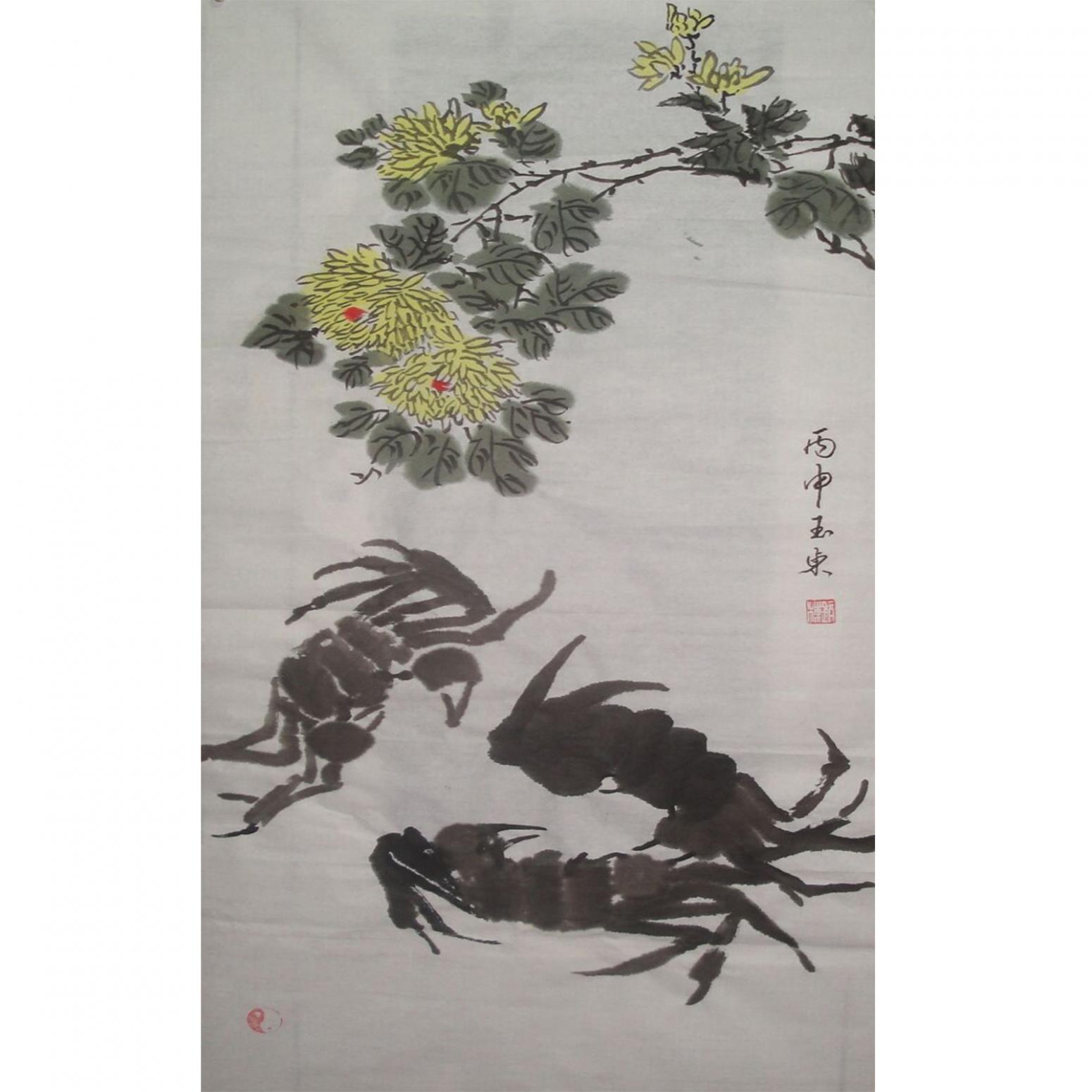 修玉东国画作品《【花鸟1】作者修玉东》