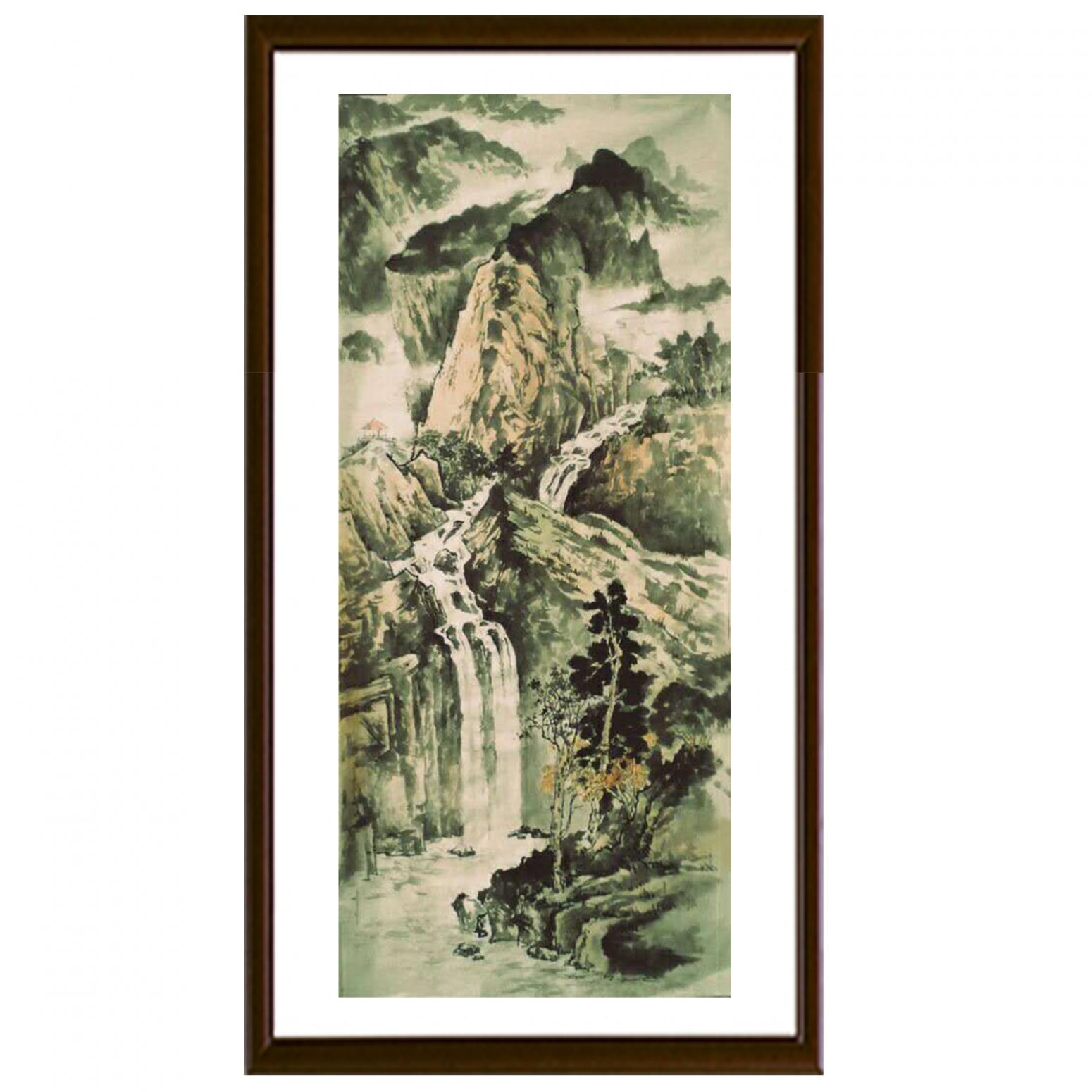 何志勇国画作品《【流水图】作者何志勇》【图2】