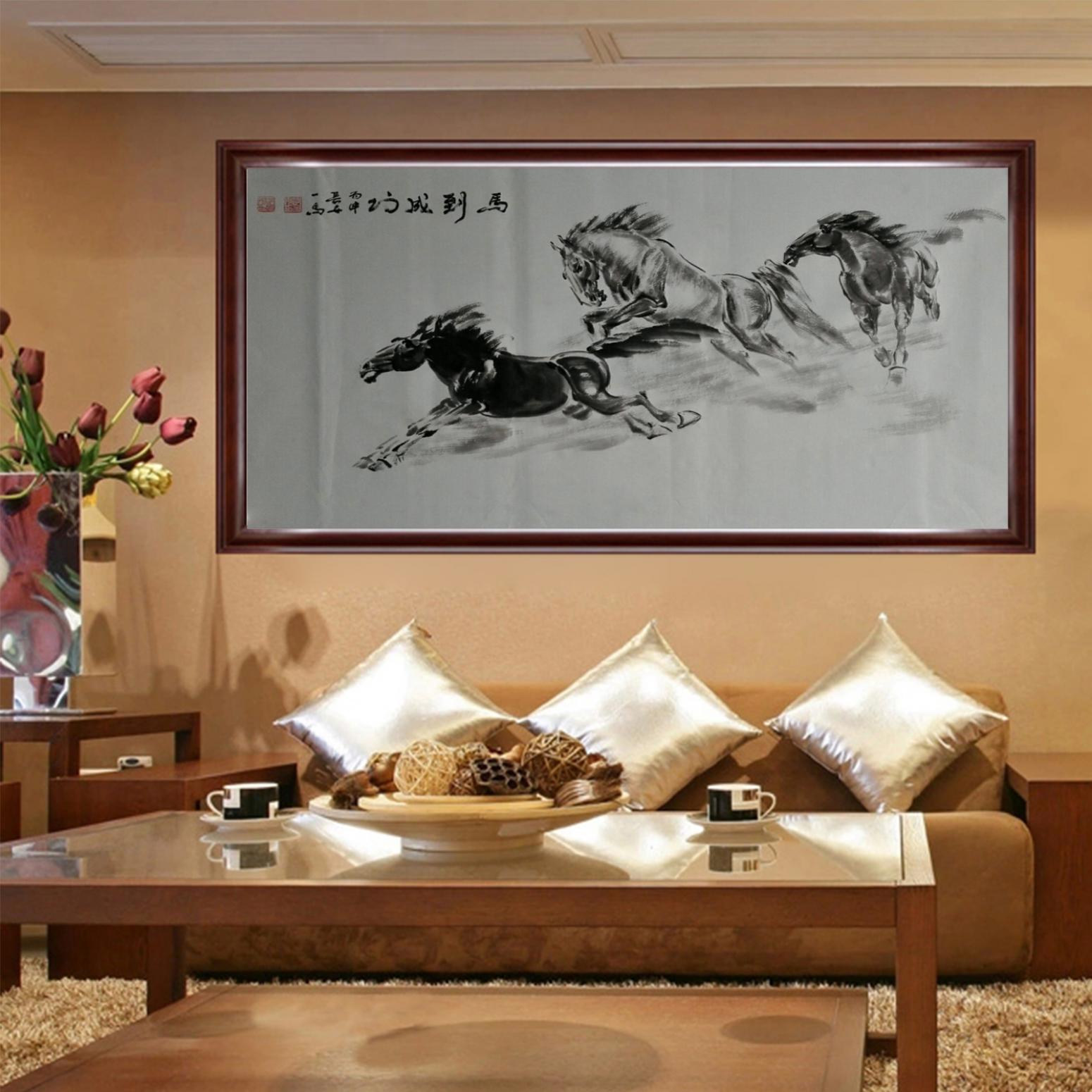 邵西安国画作品《【马到功成】作者邵西安》【图3】