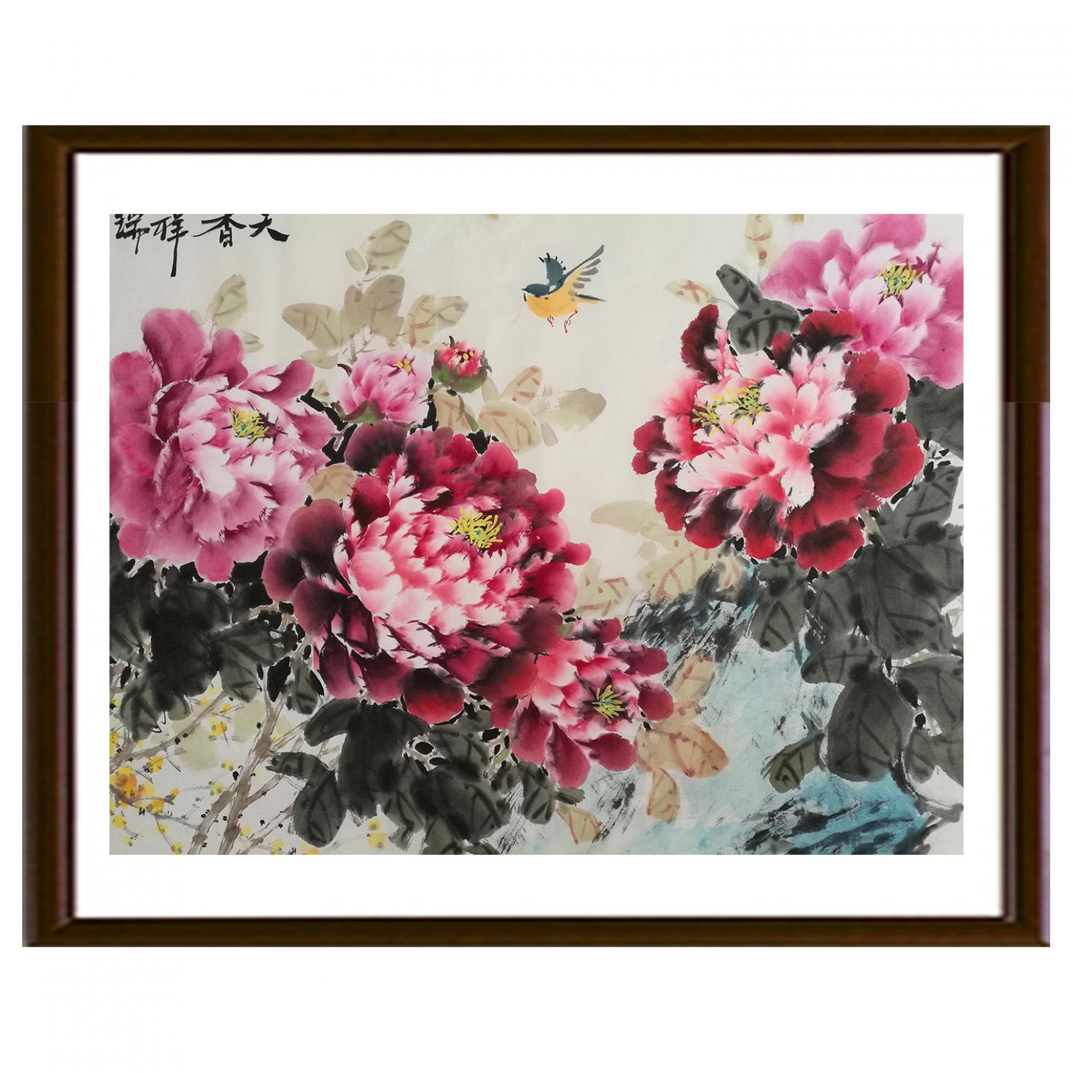 王长泉国画作品《【玫瑰】作者王长泉》【图2】