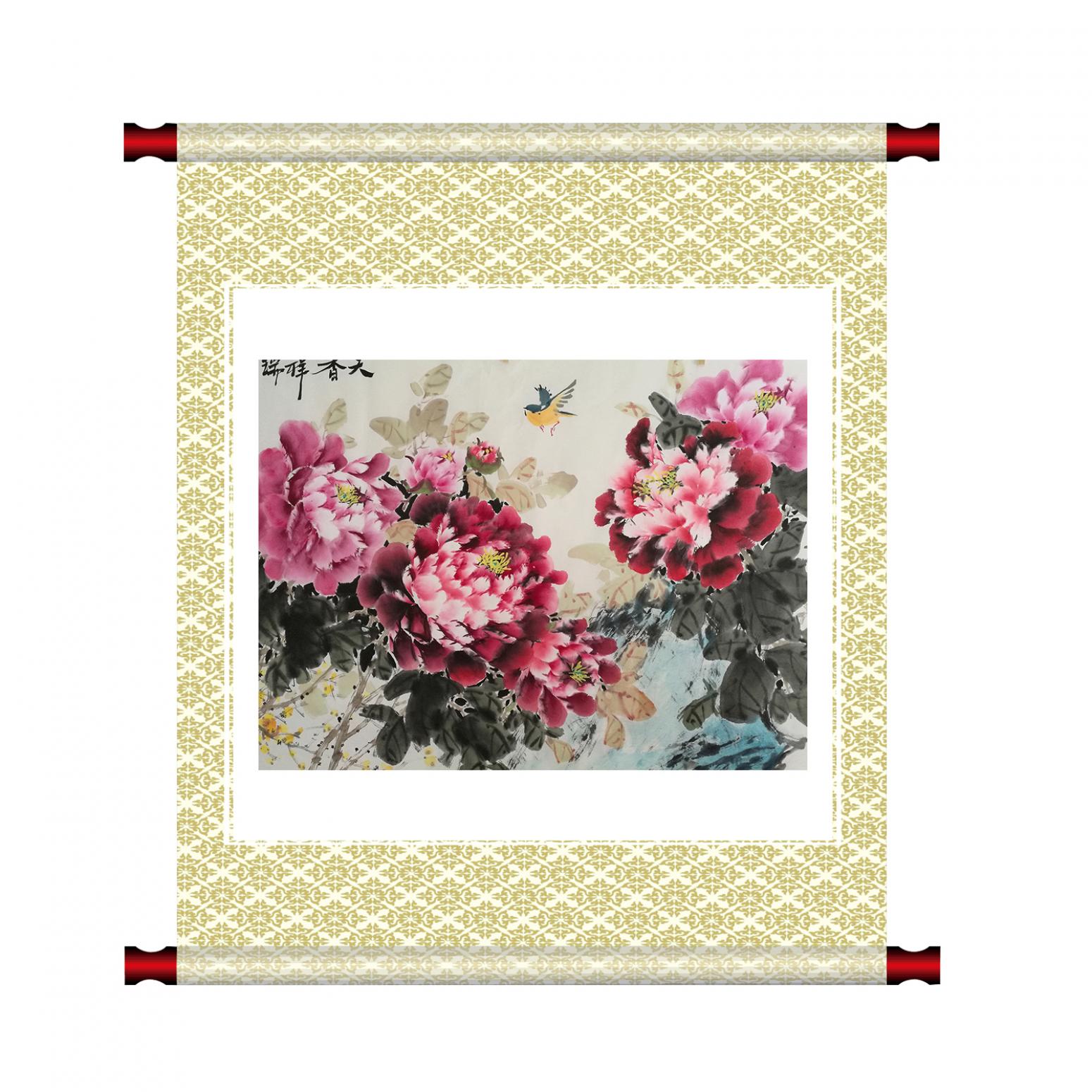 王长泉国画作品《【玫瑰】作者王长泉》【图1】