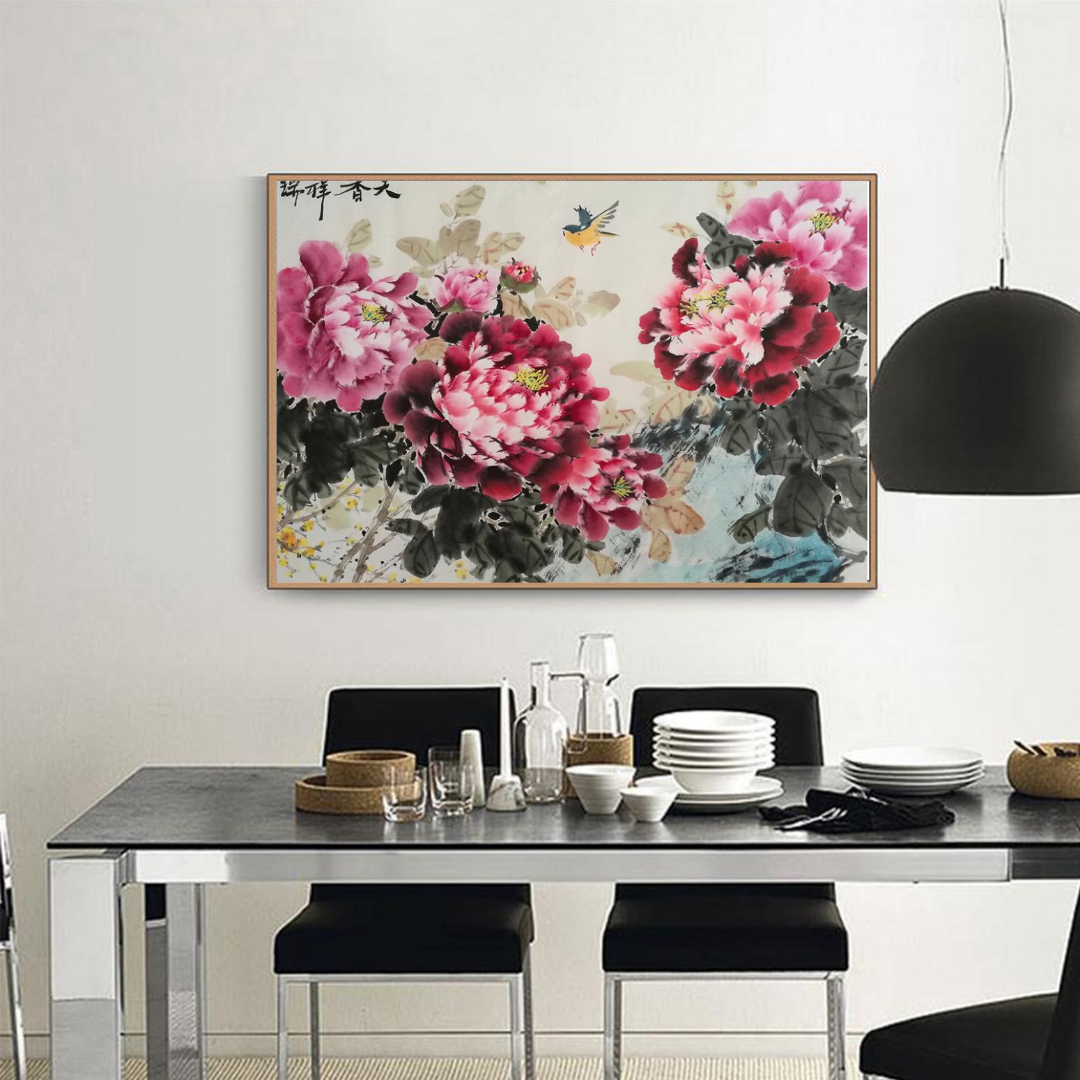 王长泉国画作品《【玫瑰】作者王长泉》【图3】