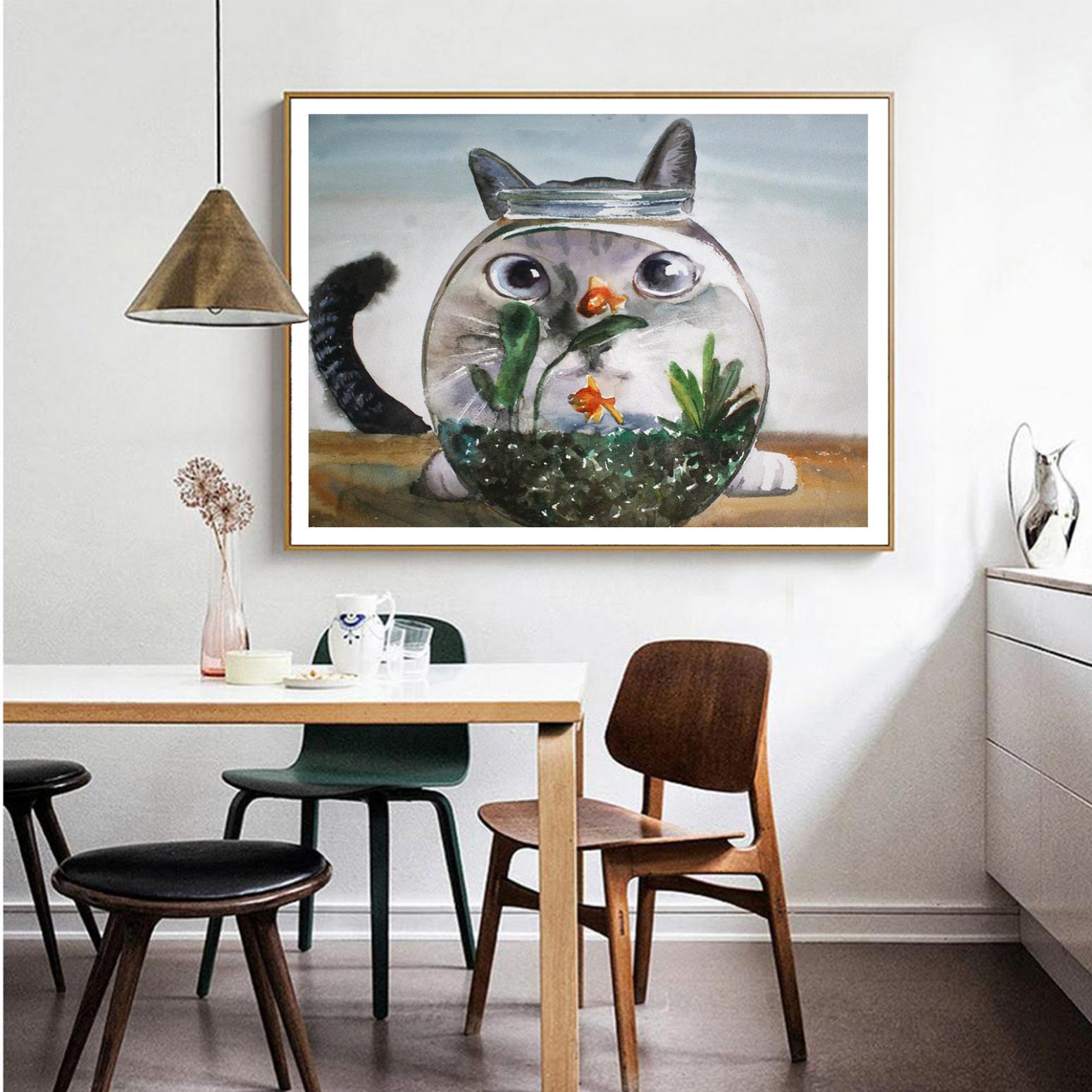 杨阳国画作品《【喵惦记】作者杨阳》【图2】