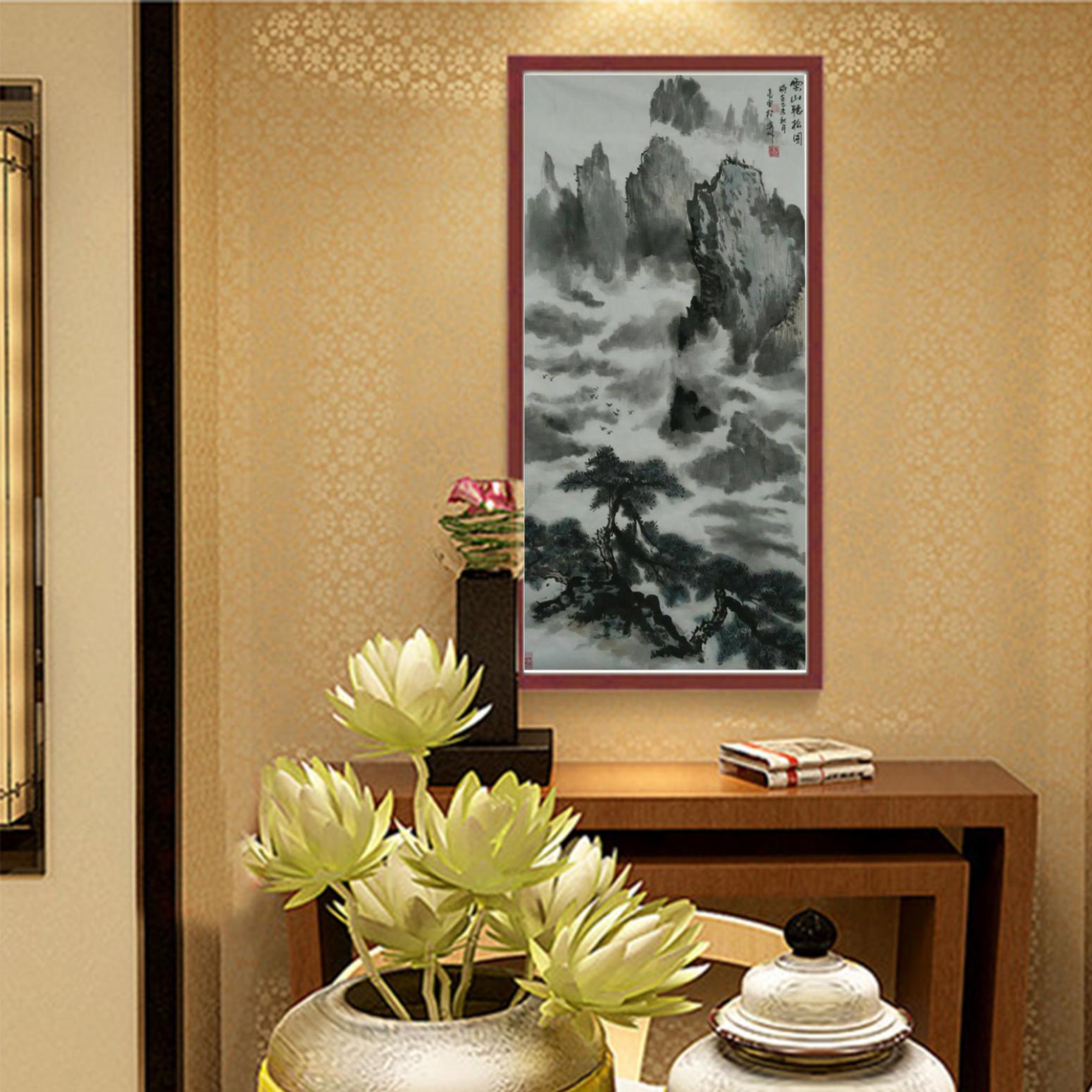 何志勇国画作品《【天阔任鸟飞】作者何志勇》【图3】