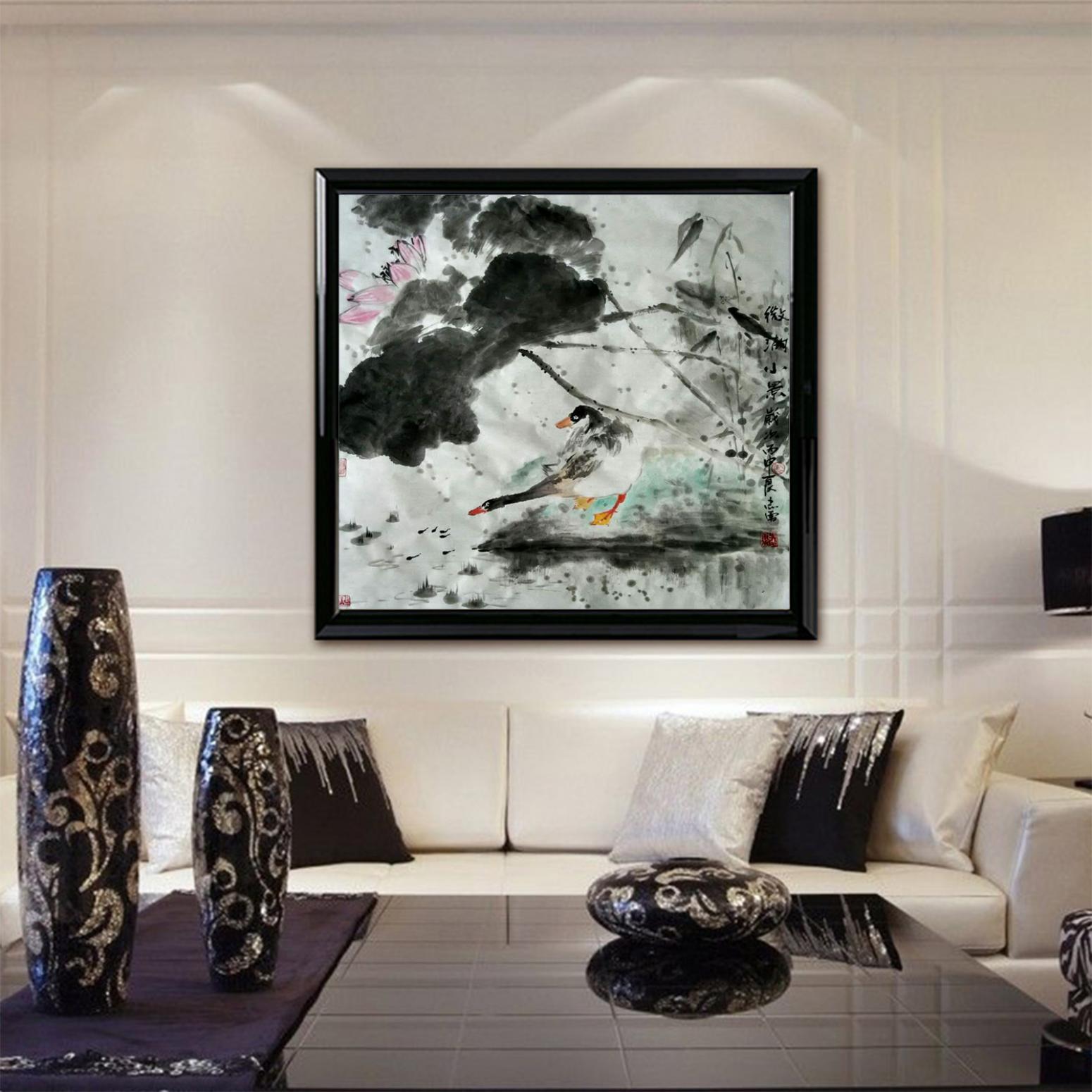 何志勇国画作品《【微湖小景】作者何志勇》【图3】