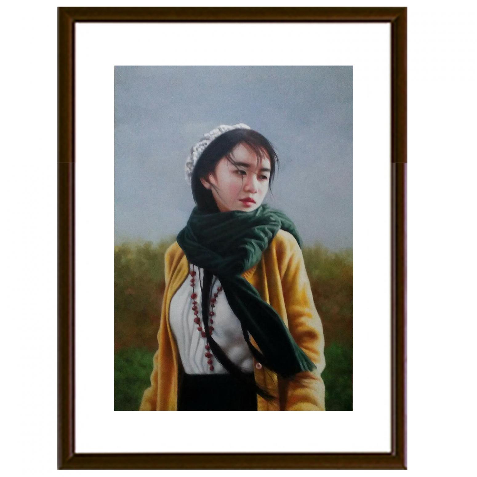 王冬寒油画作品《【写生 少女】作者王冬寒》【图1】