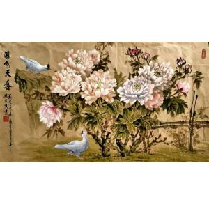 艺术品图片：艺术家姚天顺国画作品名称《【国色天香】作者姚天顺》价格72000.00 元