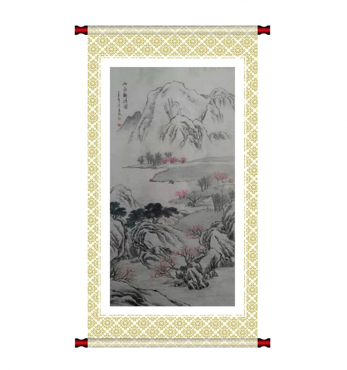 陈亚龙国画作品《【山水2】作者陈亚龙》【图1】