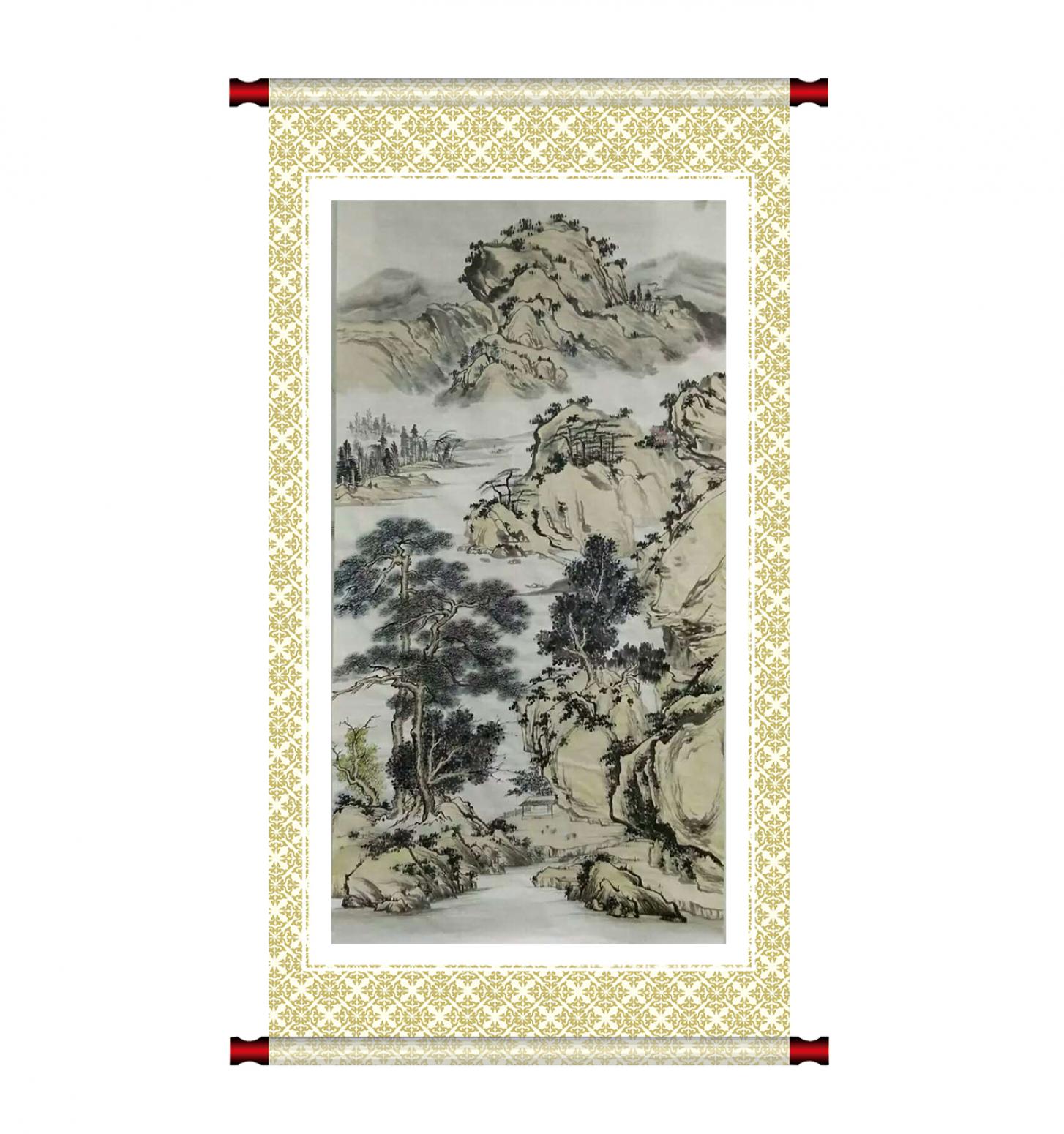 陈亚龙国画作品《【山水5】作者陈亚龙》【图1】