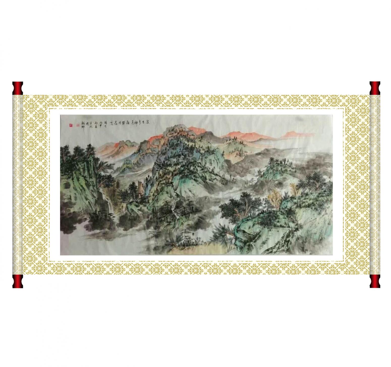 陈亚龙国画作品《【山水7】作者陈亚龙》【图1】