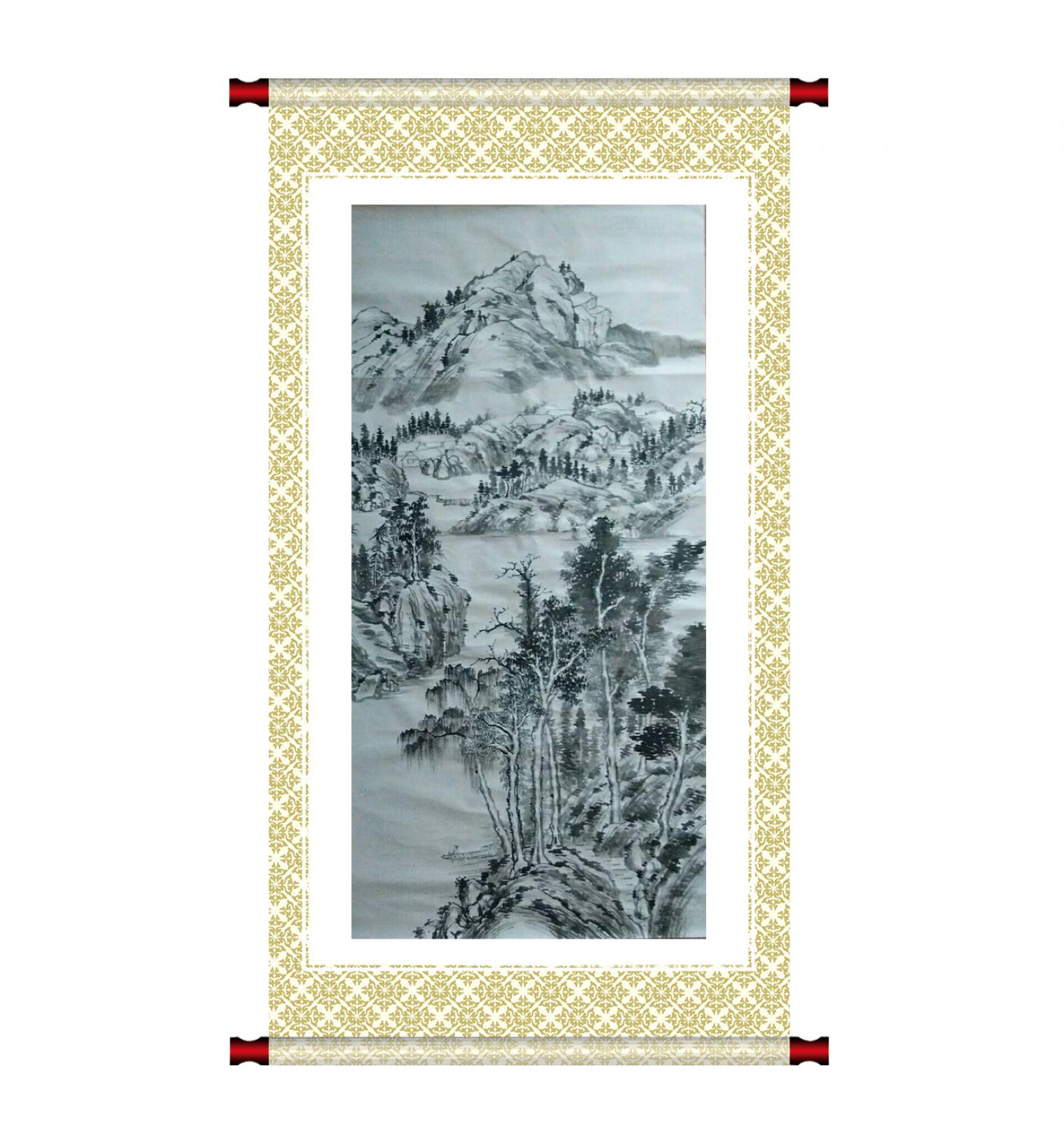 陈亚龙国画作品《【山水8】作者陈亚龙》【图1】