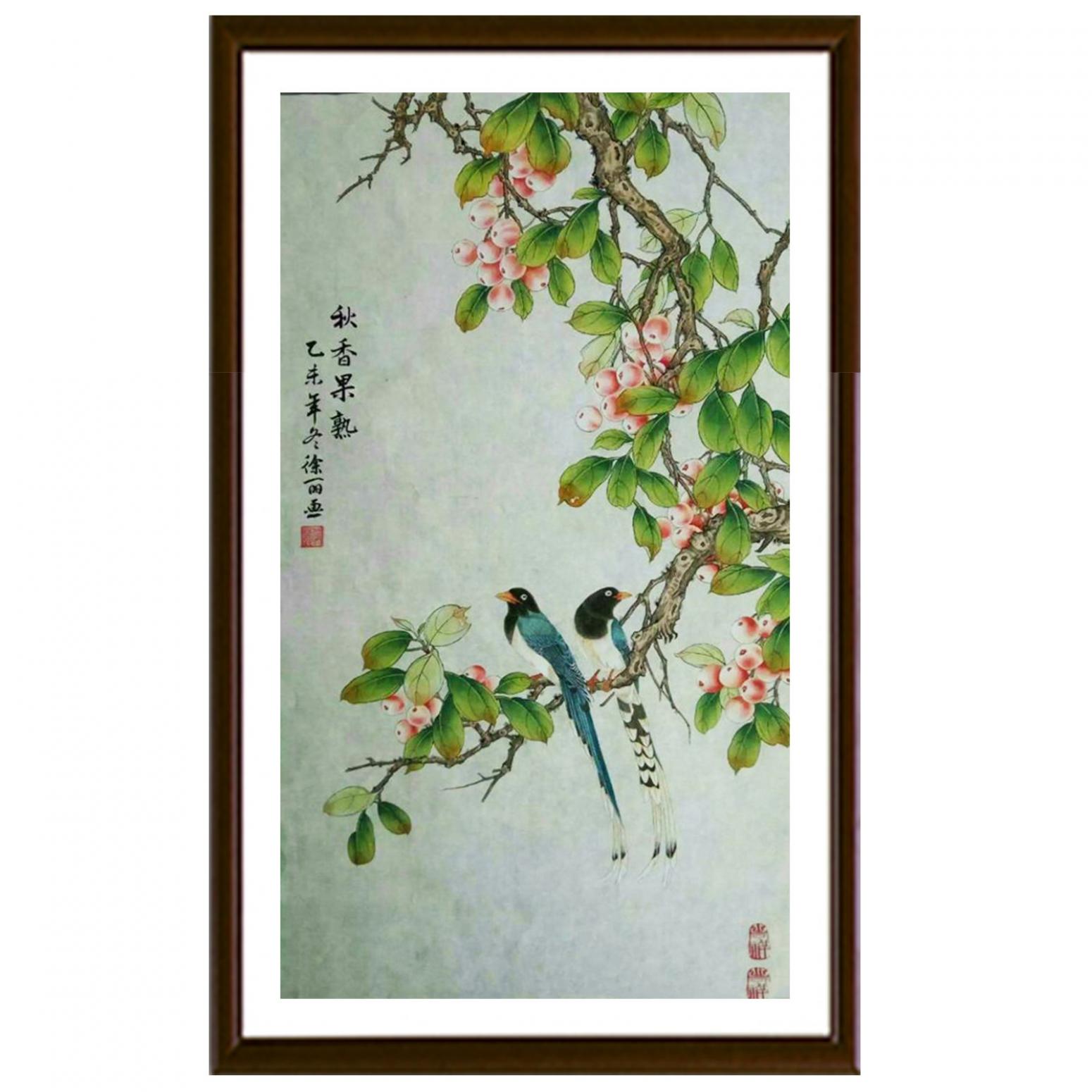 林丽姐国画作品《【秋香果熟】作者林丽姐》【图2】