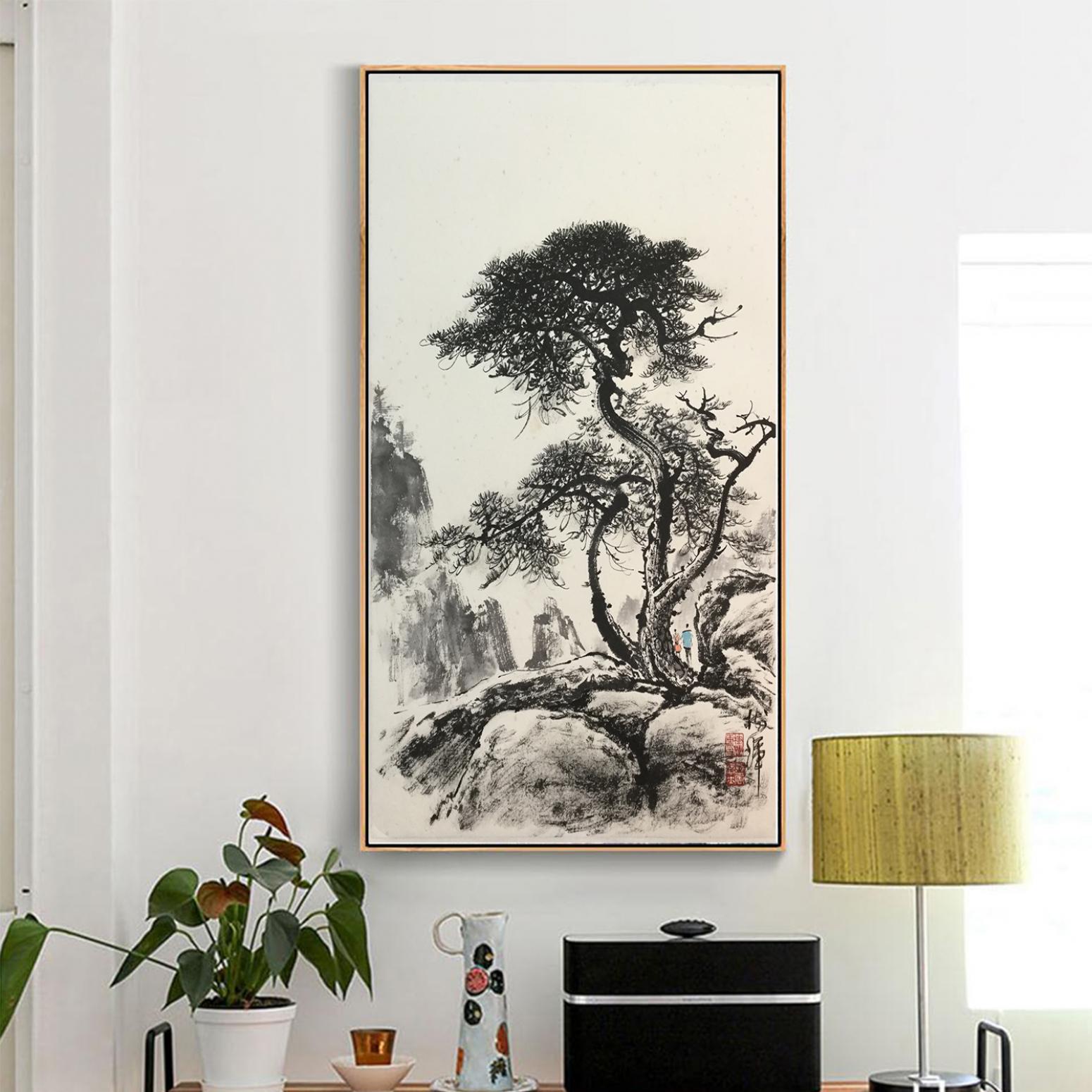 罗树辉国画作品《【松缘】作者罗树辉》【图3】