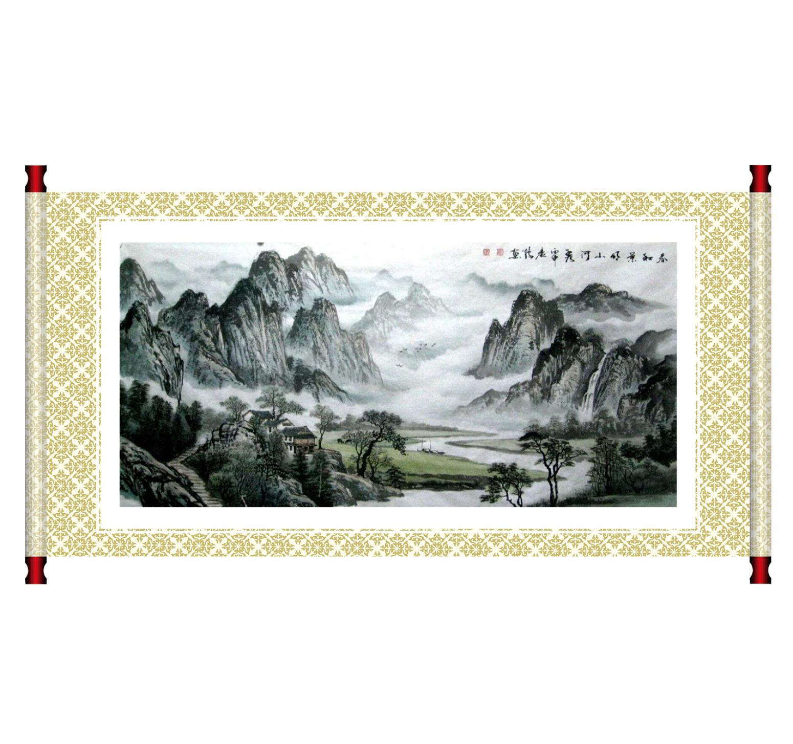 赵振科国画作品《【山水4】作者赵振科》【图1】