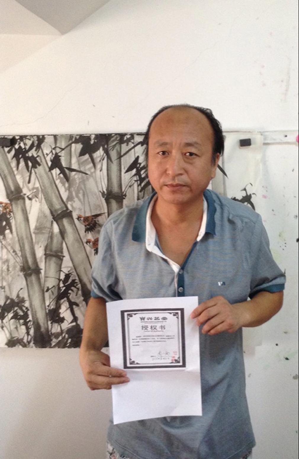 周小雨国画作品《【喜鹊临门】作者周小雨》【图4】