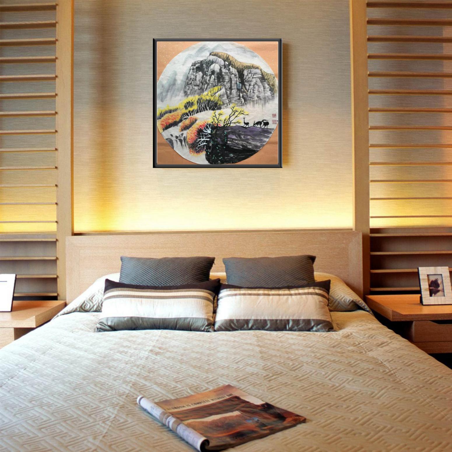 吴春田国画作品《【山水32】作者吴春田》【图3】