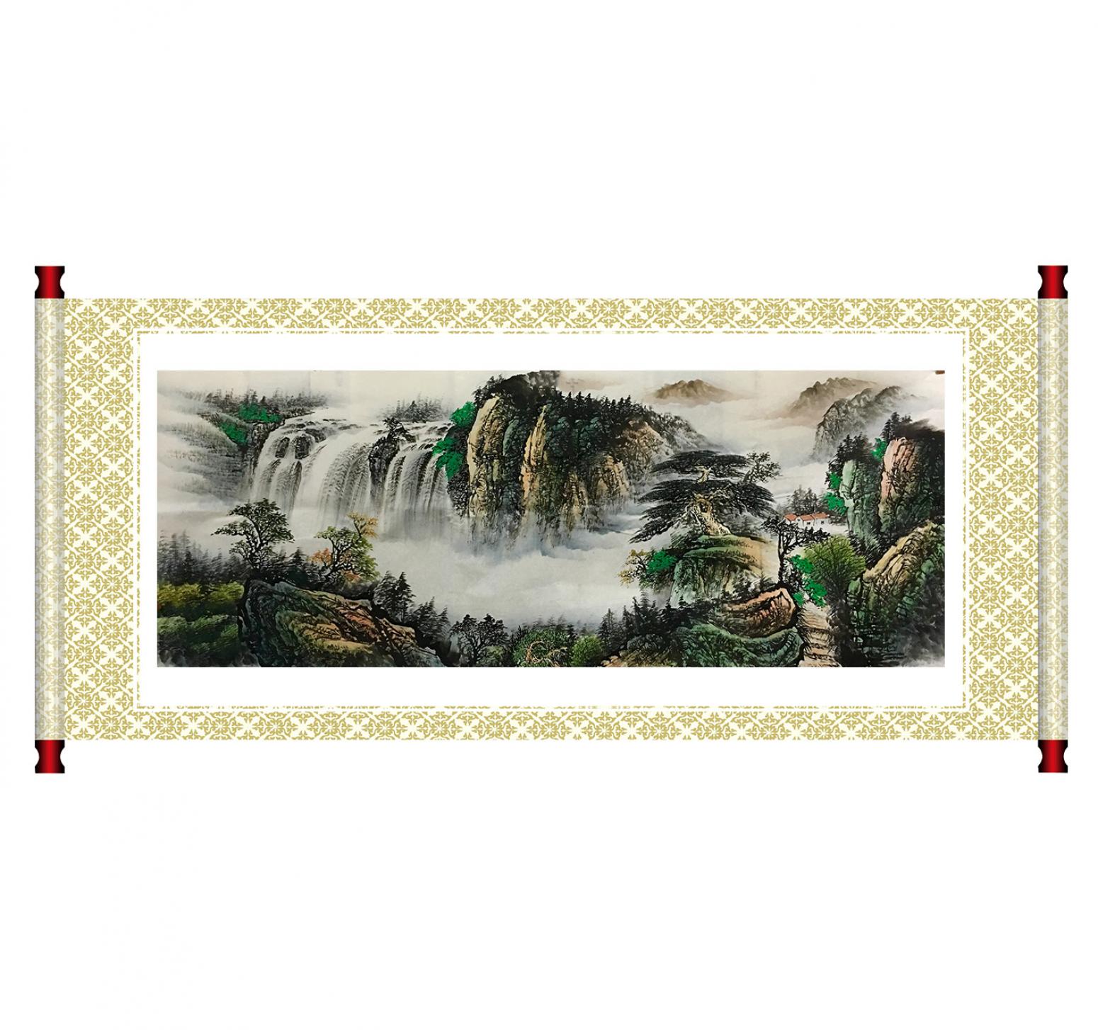 姜进清国画作品《【山中人家】作者姜进清》【图1】