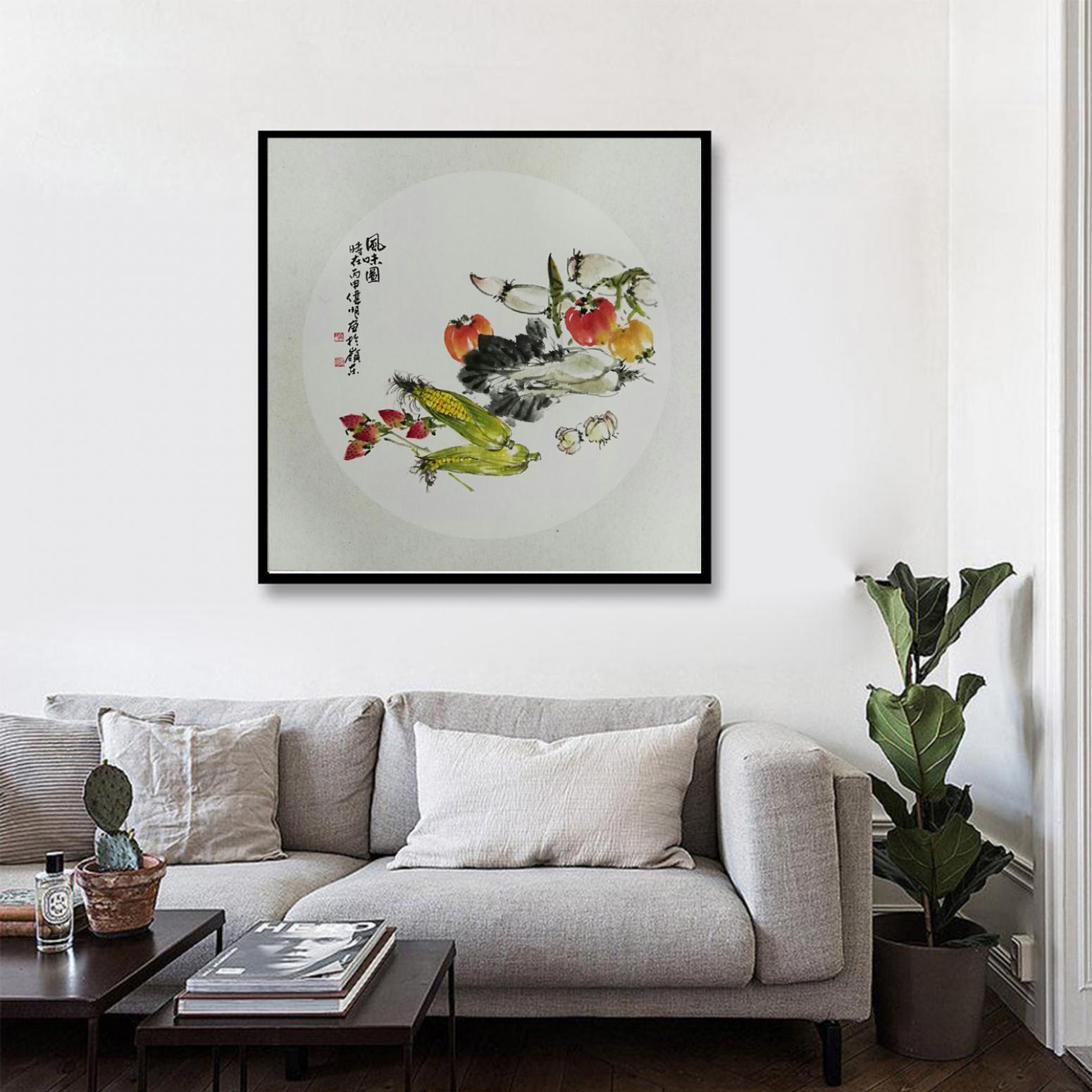 许伟明国画作品《【素菜香】作者许伟明》【图3】