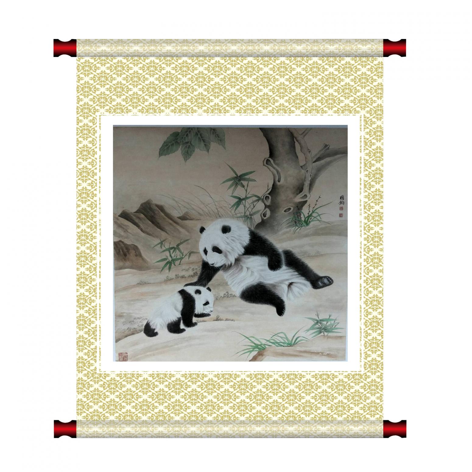 杨国钧国画作品《【熊猫】作者杨国钧》【图1】