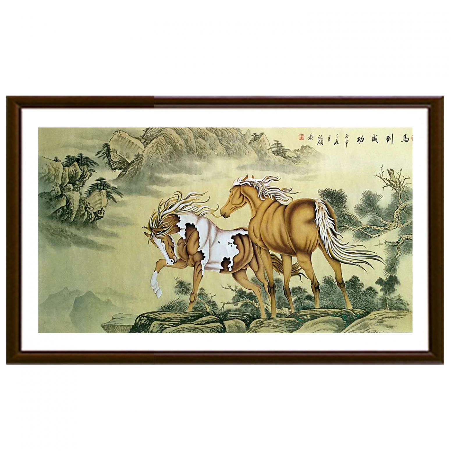 胡记领国画作品《【马到成功】作者胡记领》【图2】