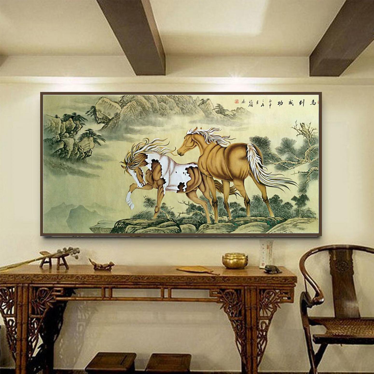 胡记领国画作品《【马到成功】作者胡记领》【图3】