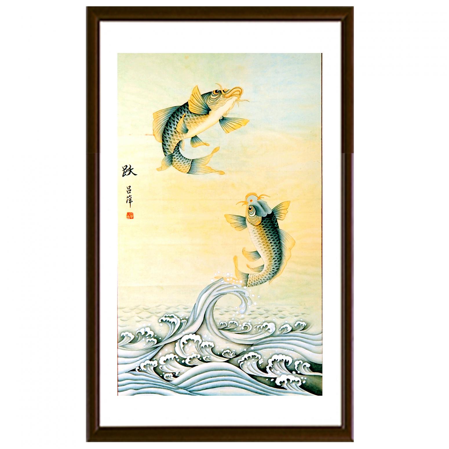 吕萍国画作品《【跃】作者吕萍》【图2】