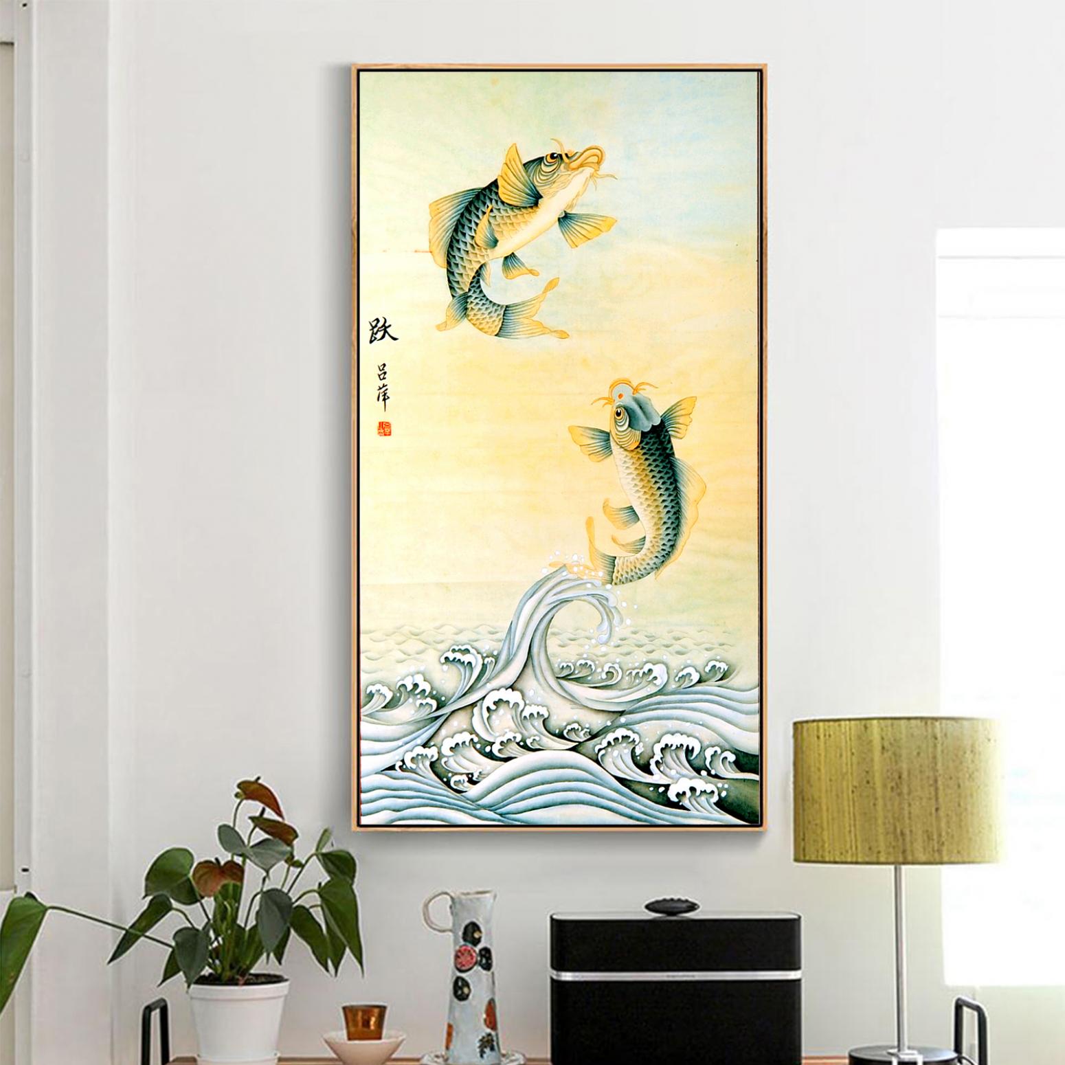 吕萍国画作品《【跃】作者吕萍》【图3】