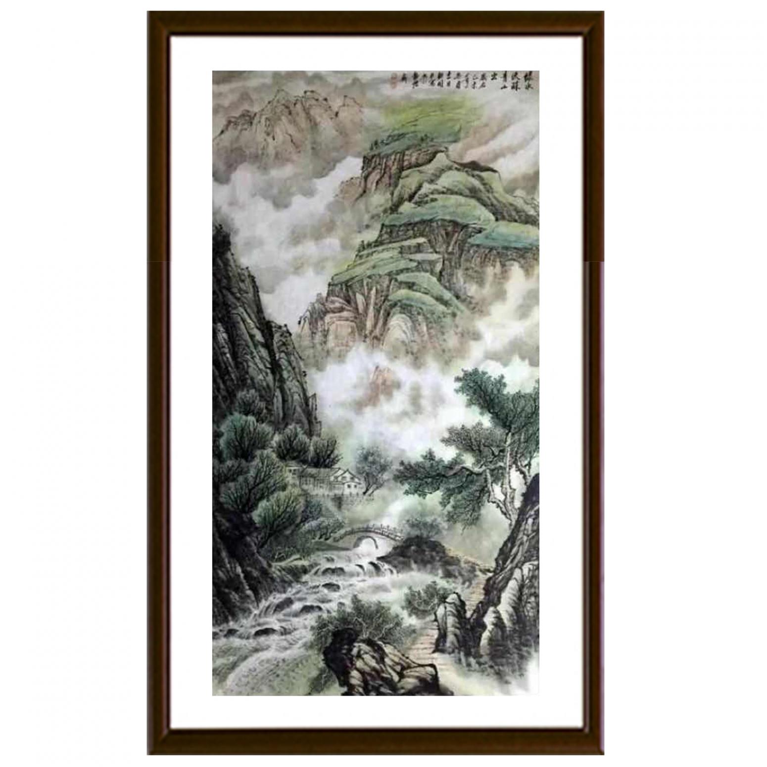 樊国平国画作品《【绿水流珠青山出】》【图2】