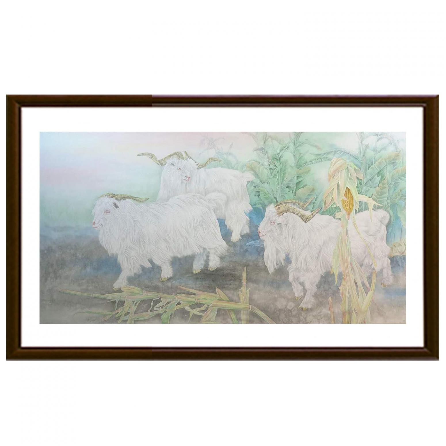 傅饶国画作品《【三阳开泰】作者傅饶》【图2】